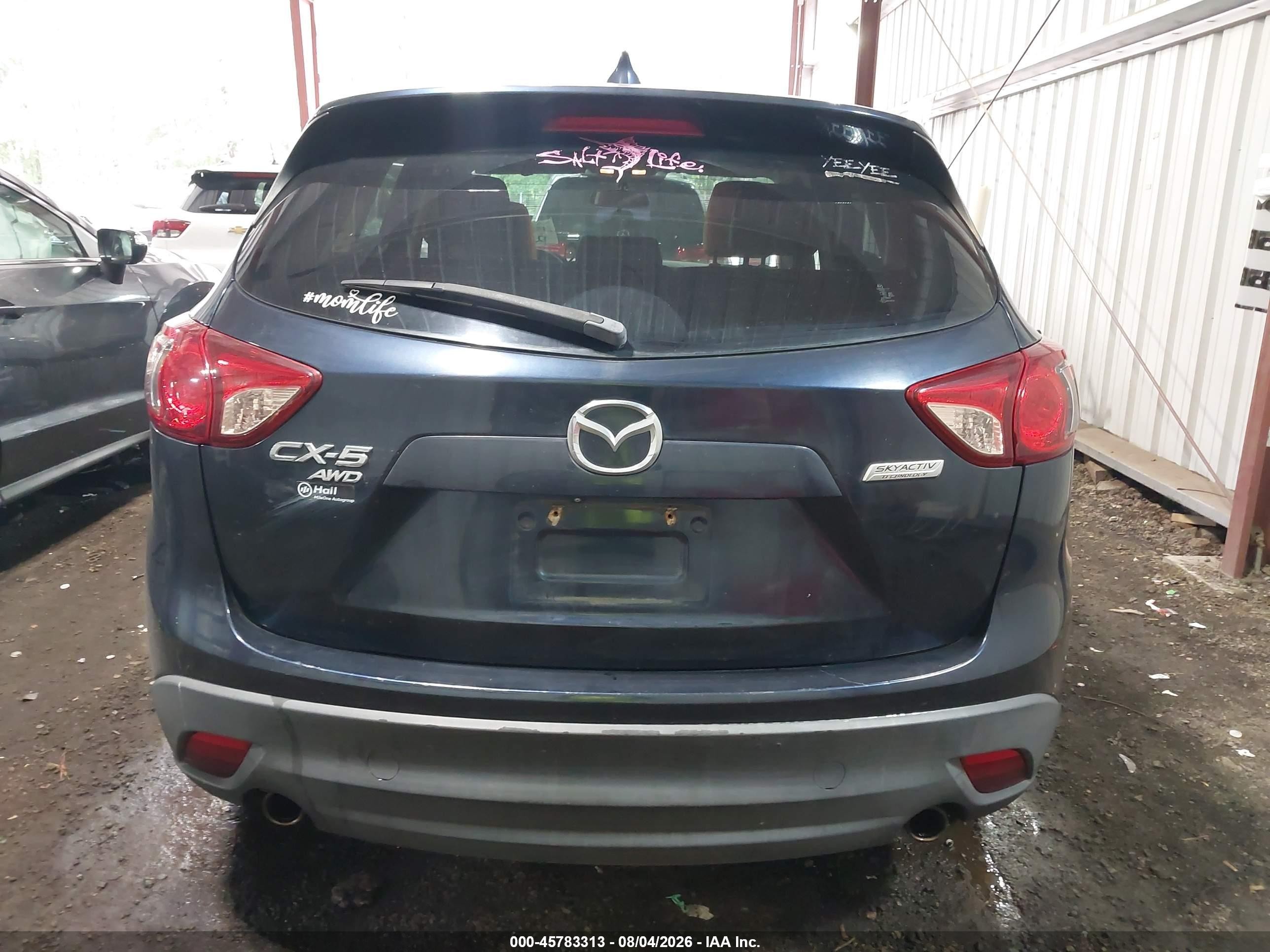 2015 Mazda Cx-5 Touring Blue vin: JM3KE4CY2F0472090