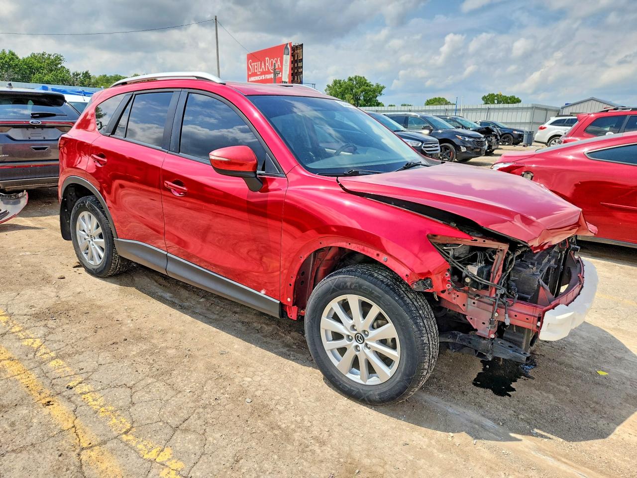 2015 Mazda Cx-5 Touring Red vin: JM3KE4CY2F0475443