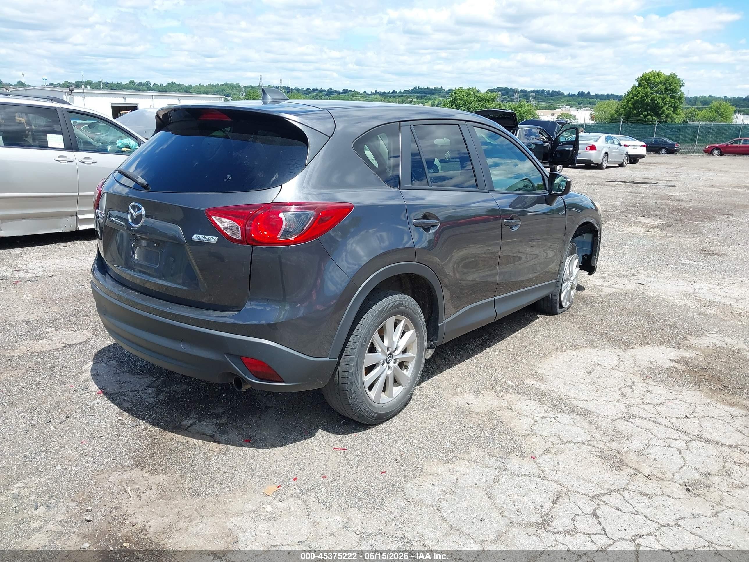 2015 Mazda Cx-5 Touring Gray vin: JM3KE4CY2F0496437