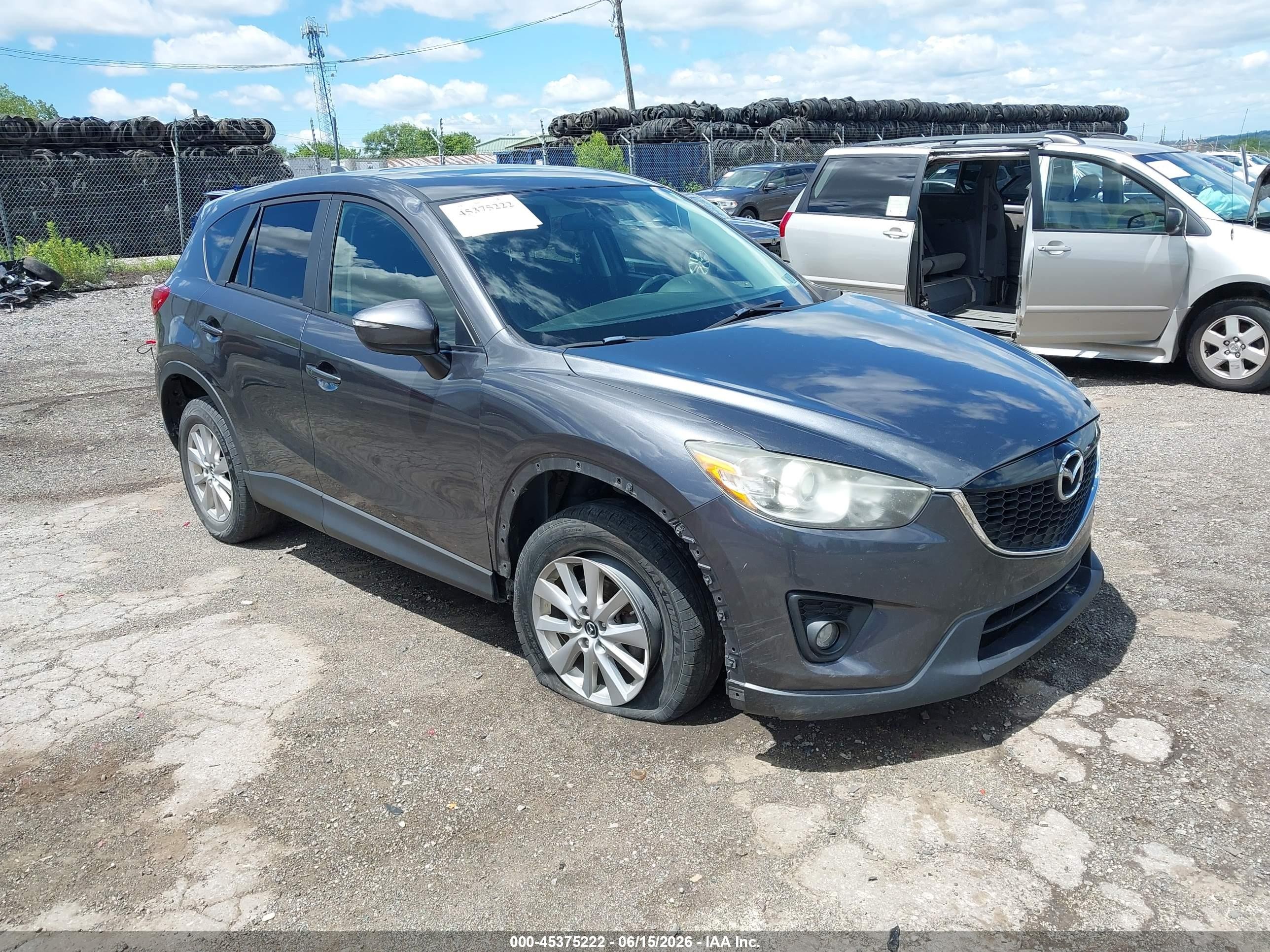 2015 Mazda Cx-5 Touring Gray vin: JM3KE4CY2F0496437