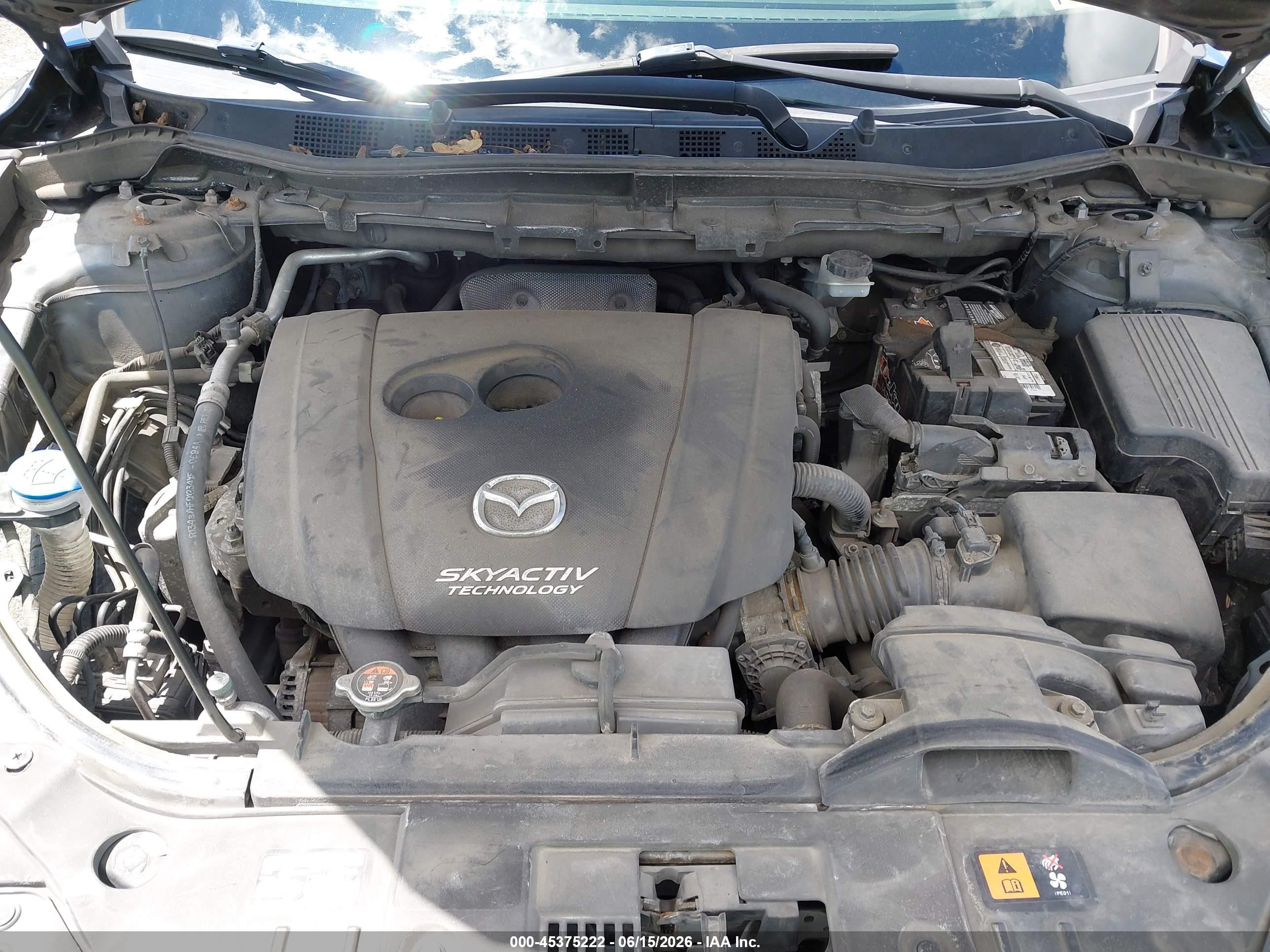 2015 Mazda Cx-5 Touring Gray vin: JM3KE4CY2F0496437