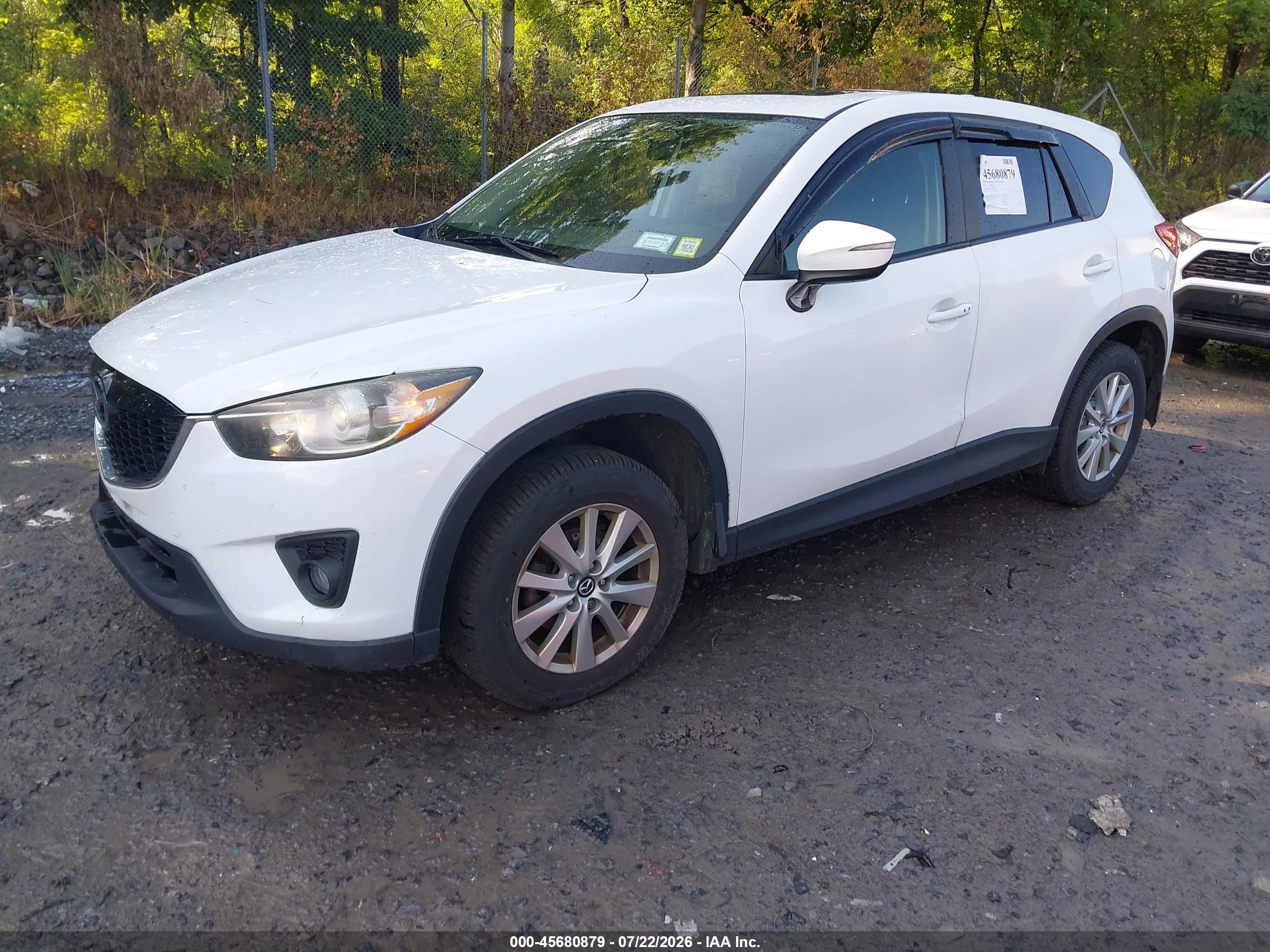 2015 Mazda Cx-5 Touring White vin: JM3KE4CY2F0503600