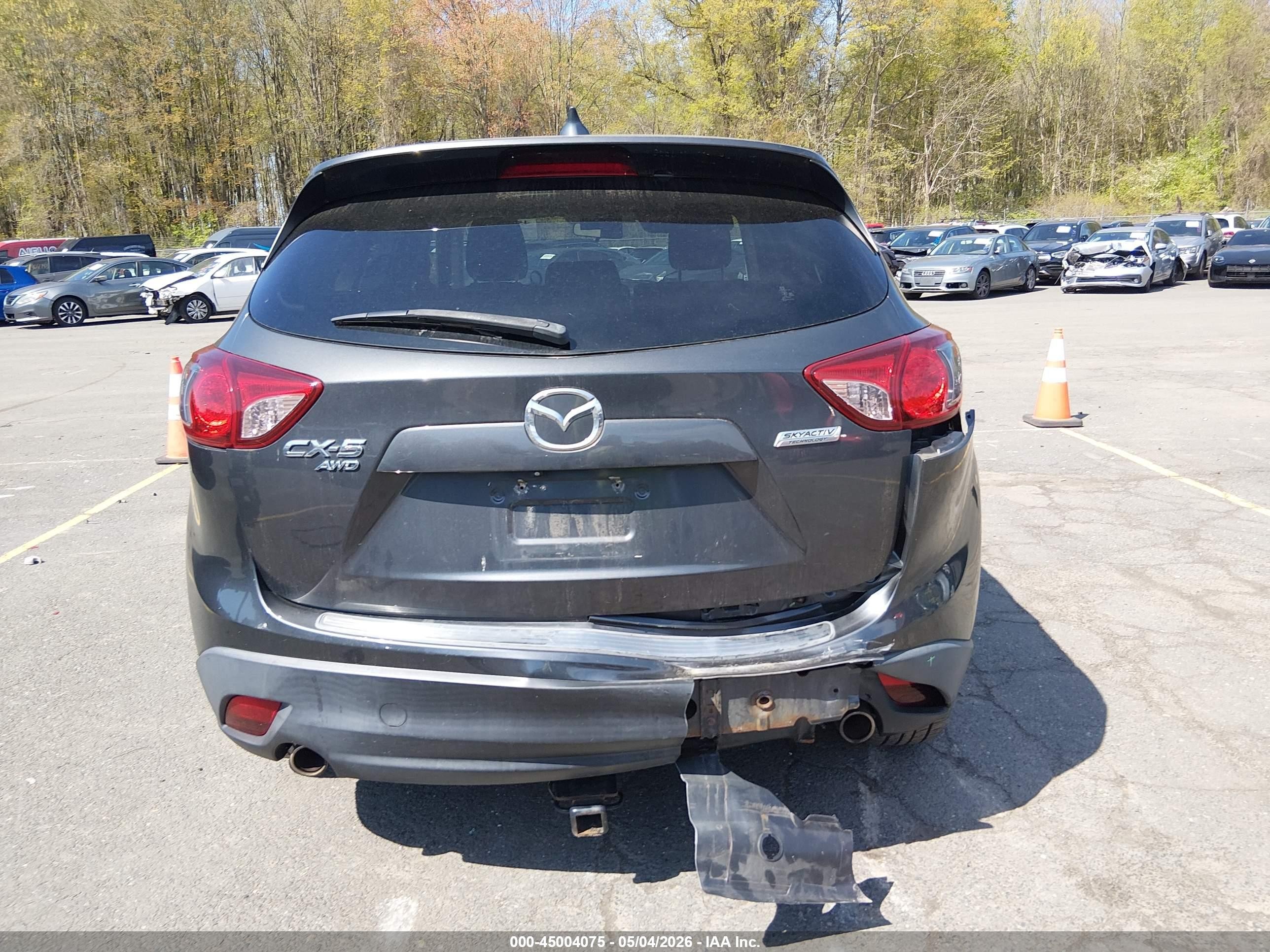 2015 Mazda Cx-5 Touring Gray vin: JM3KE4CY2F0513379