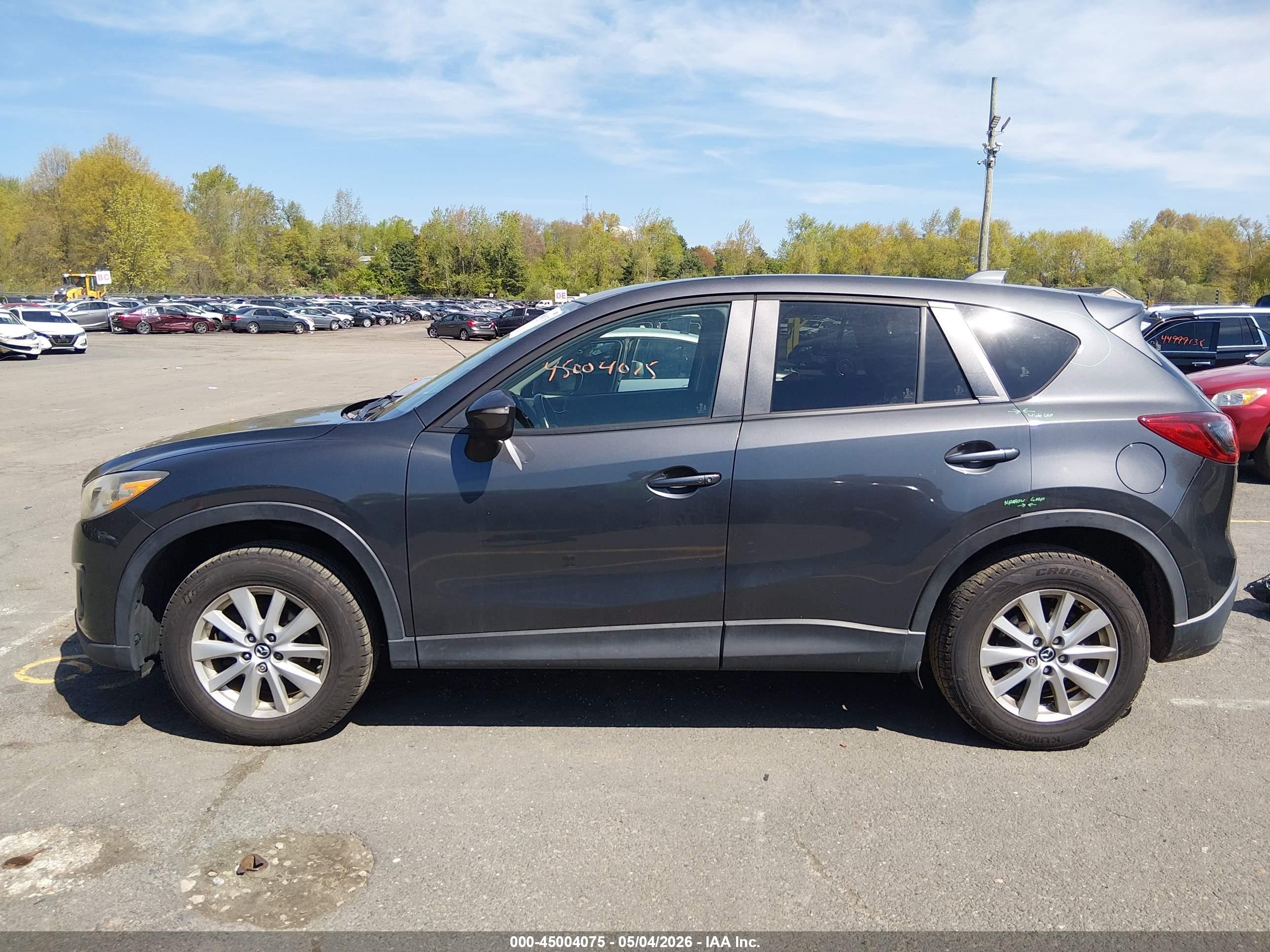 2015 Mazda Cx-5 Touring Gray vin: JM3KE4CY2F0513379