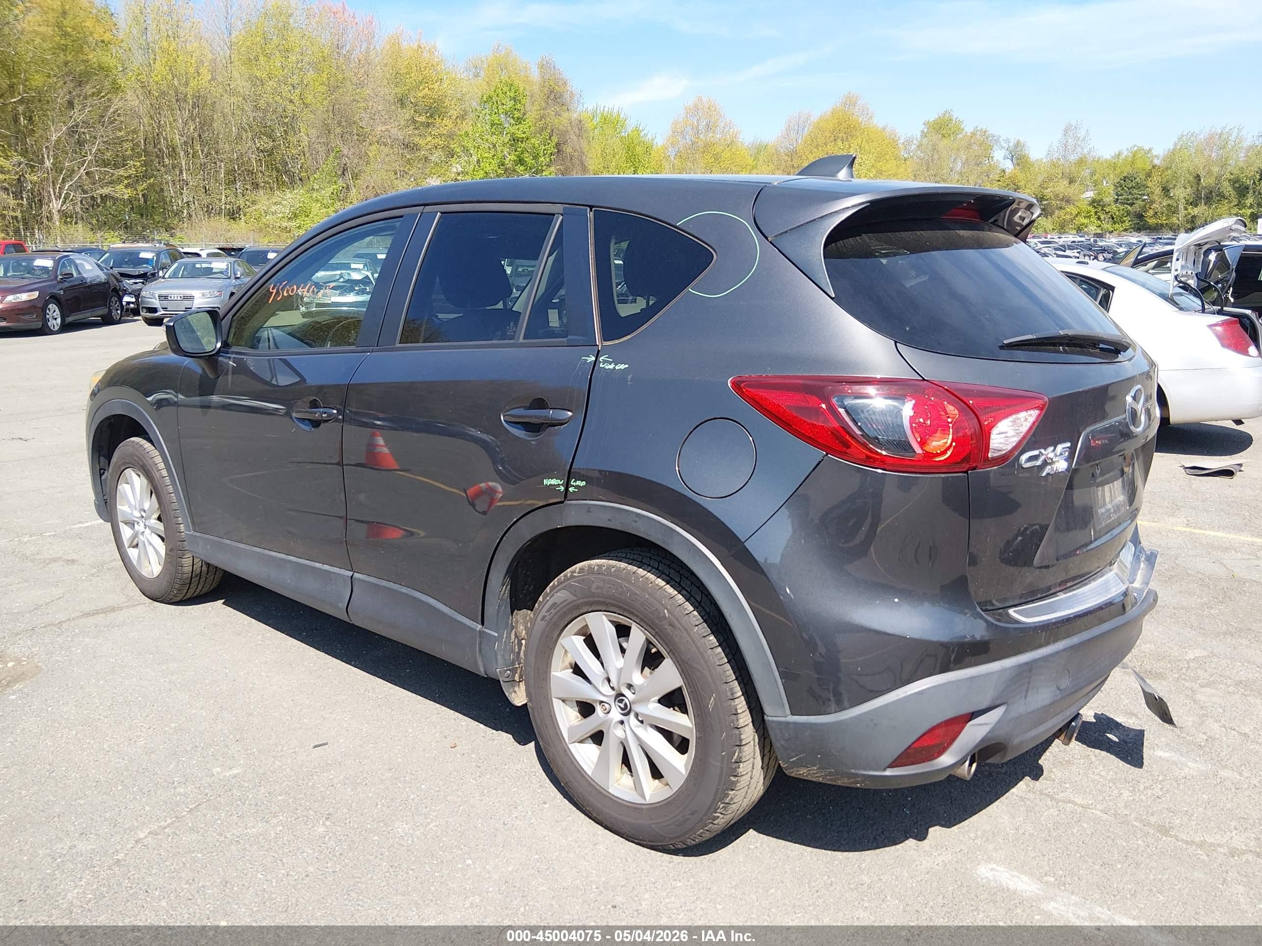 2015 Mazda Cx-5 Touring Gray vin: JM3KE4CY2F0513379