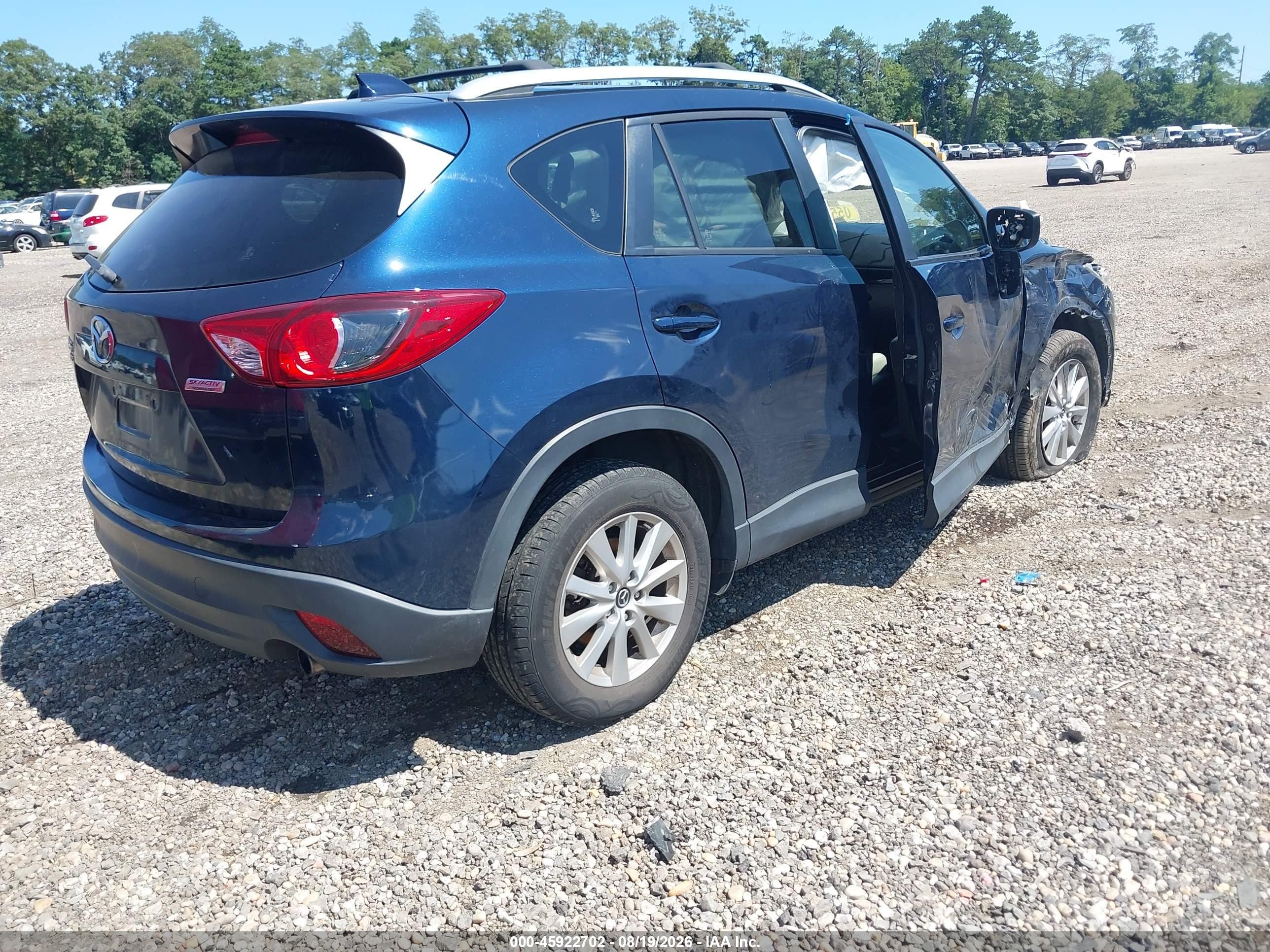 2015 Mazda Cx-5 Touring Blue vin: JM3KE4CY2F0543563