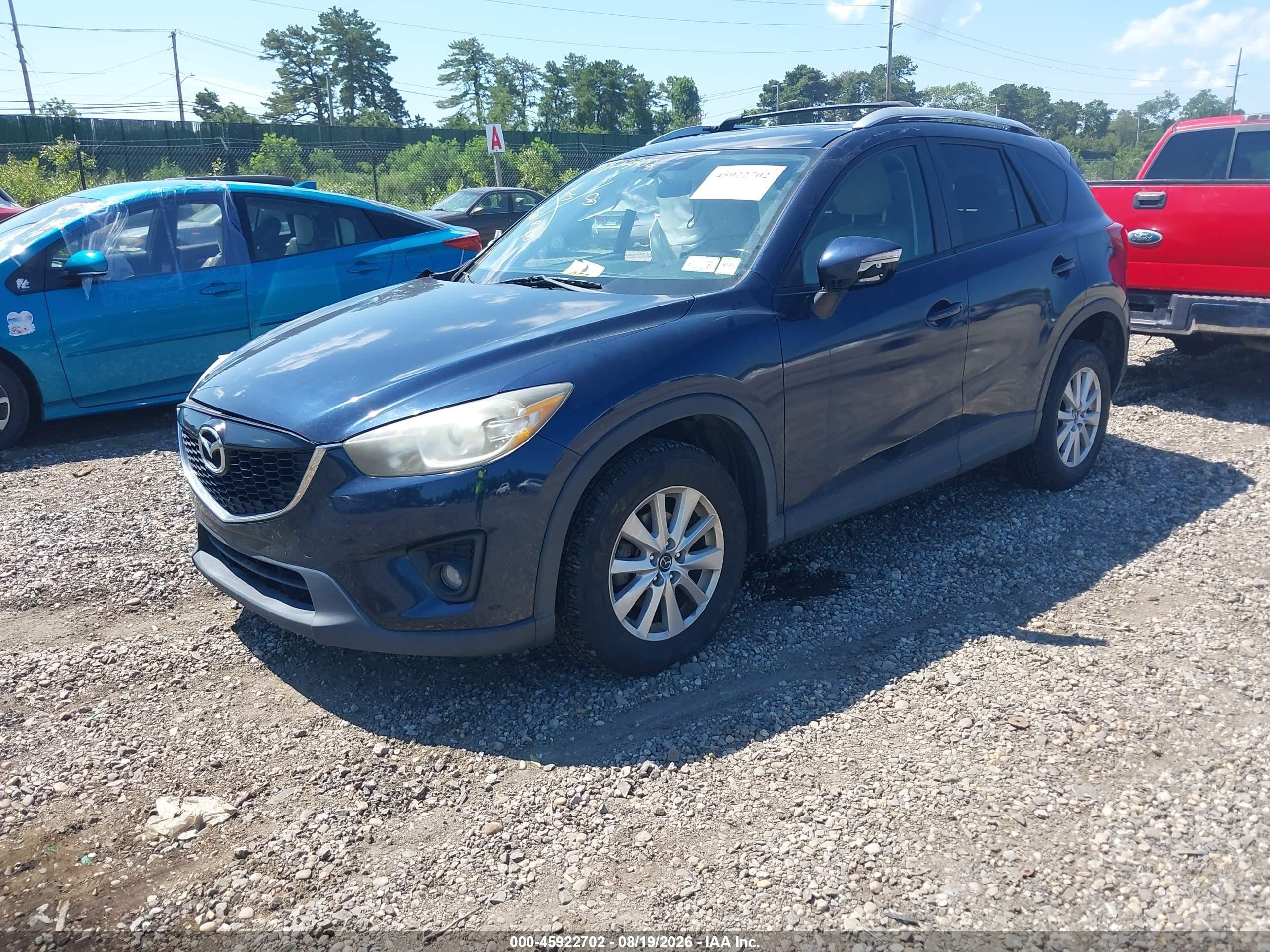 2015 Mazda Cx-5 Touring Blue vin: JM3KE4CY2F0543563