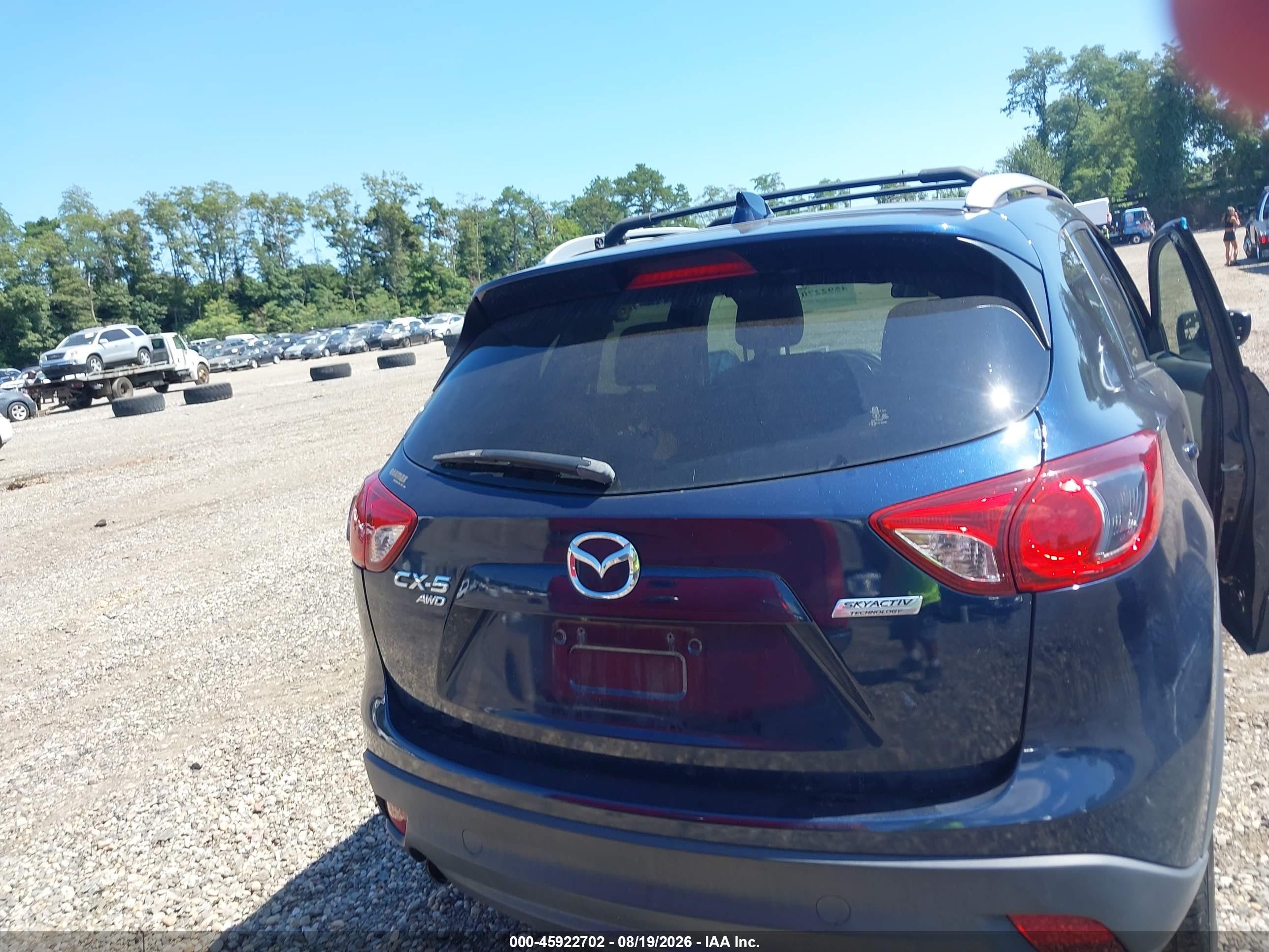 2015 Mazda Cx-5 Touring Blue vin: JM3KE4CY2F0543563