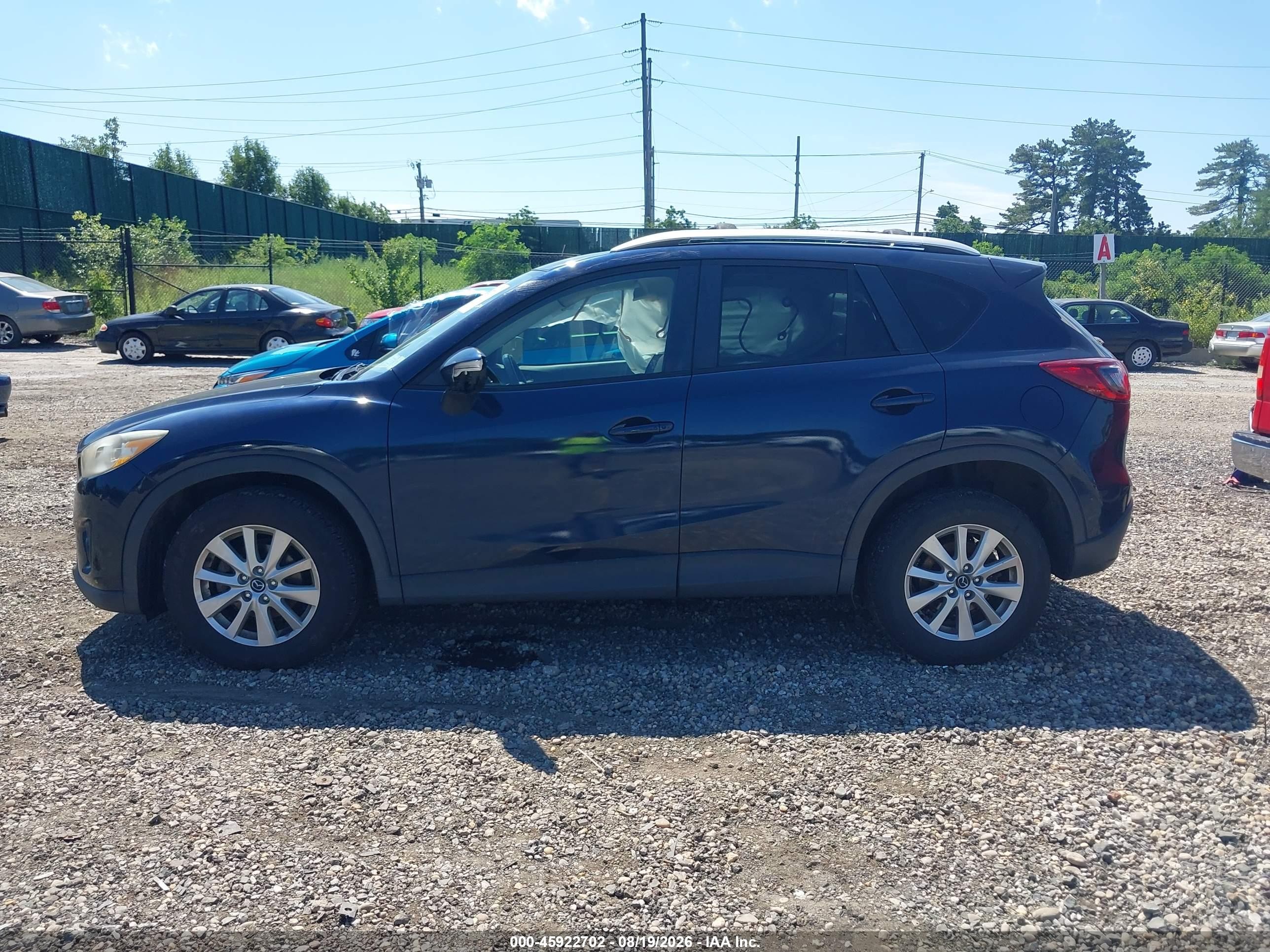 2015 Mazda Cx-5 Touring Blue vin: JM3KE4CY2F0543563