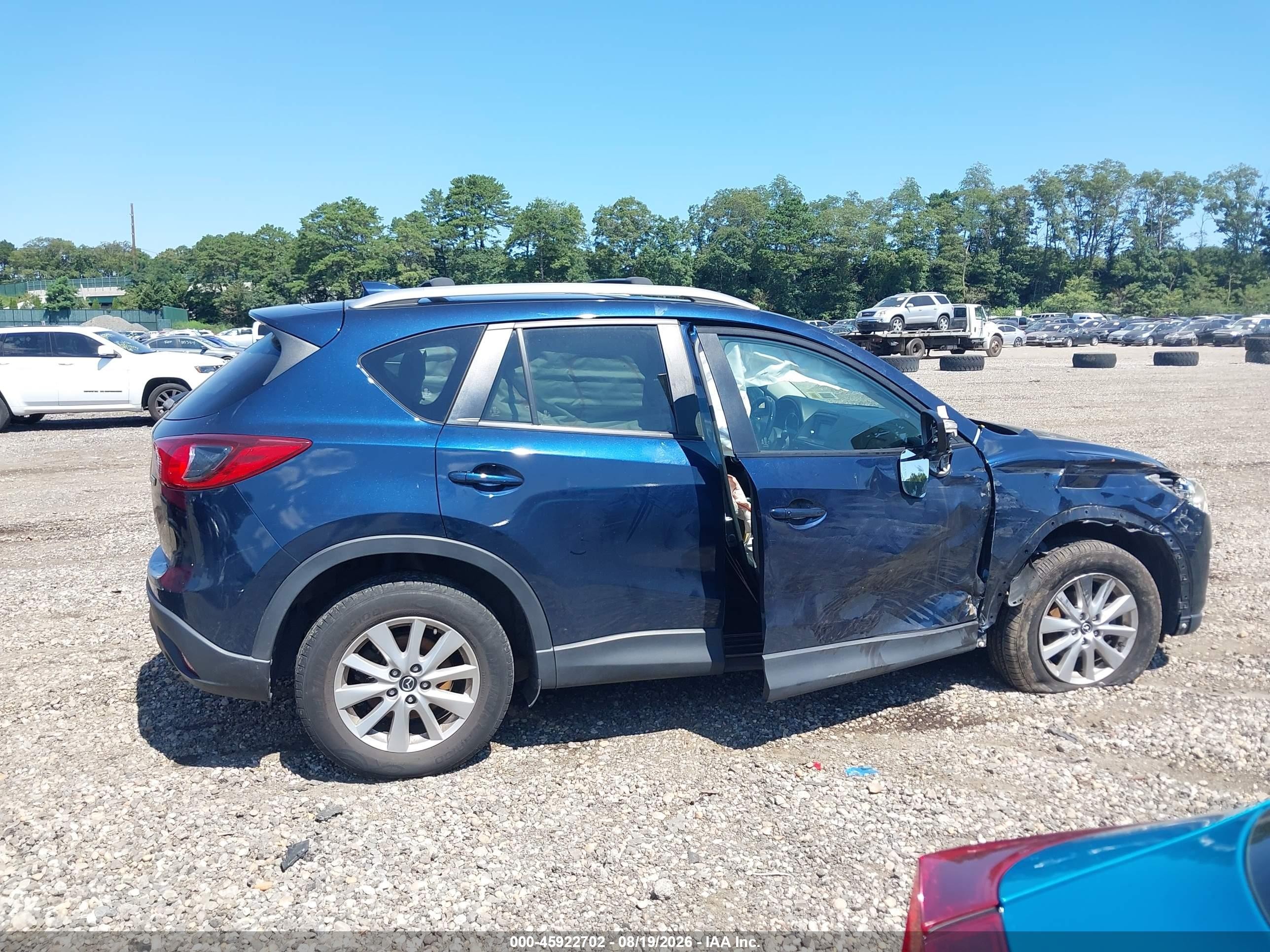 2015 Mazda Cx-5 Touring Blue vin: JM3KE4CY2F0543563