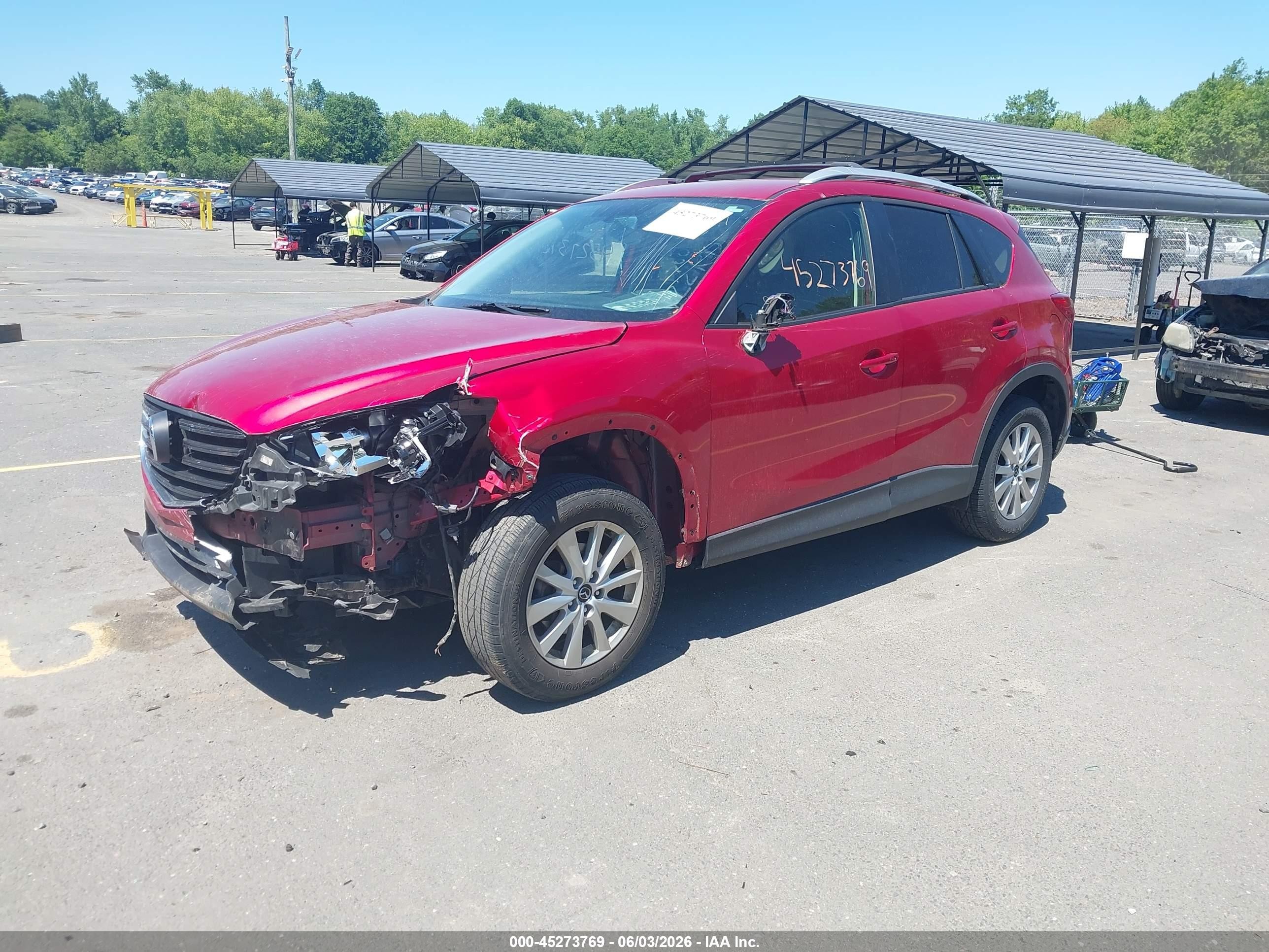 2016 Mazda Cx-5 Touring Red vin: JM3KE4CY2G0620580