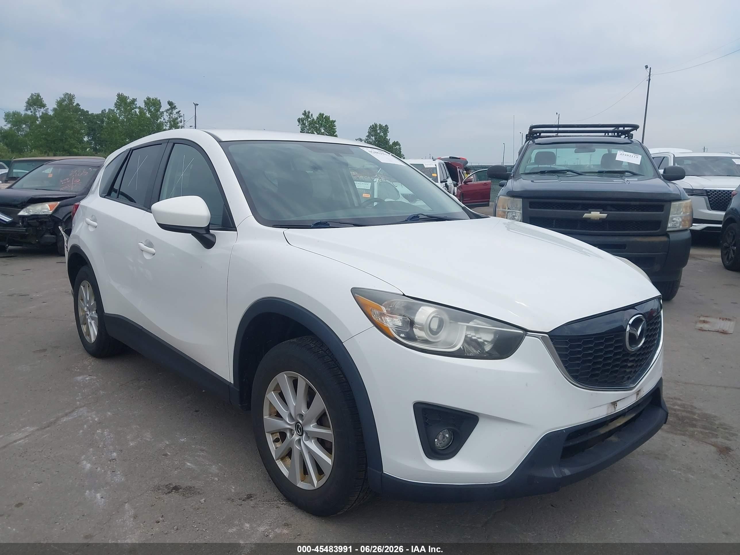2014 Mazda Cx-5 Touring White vin: JM3KE4CY3E0387404