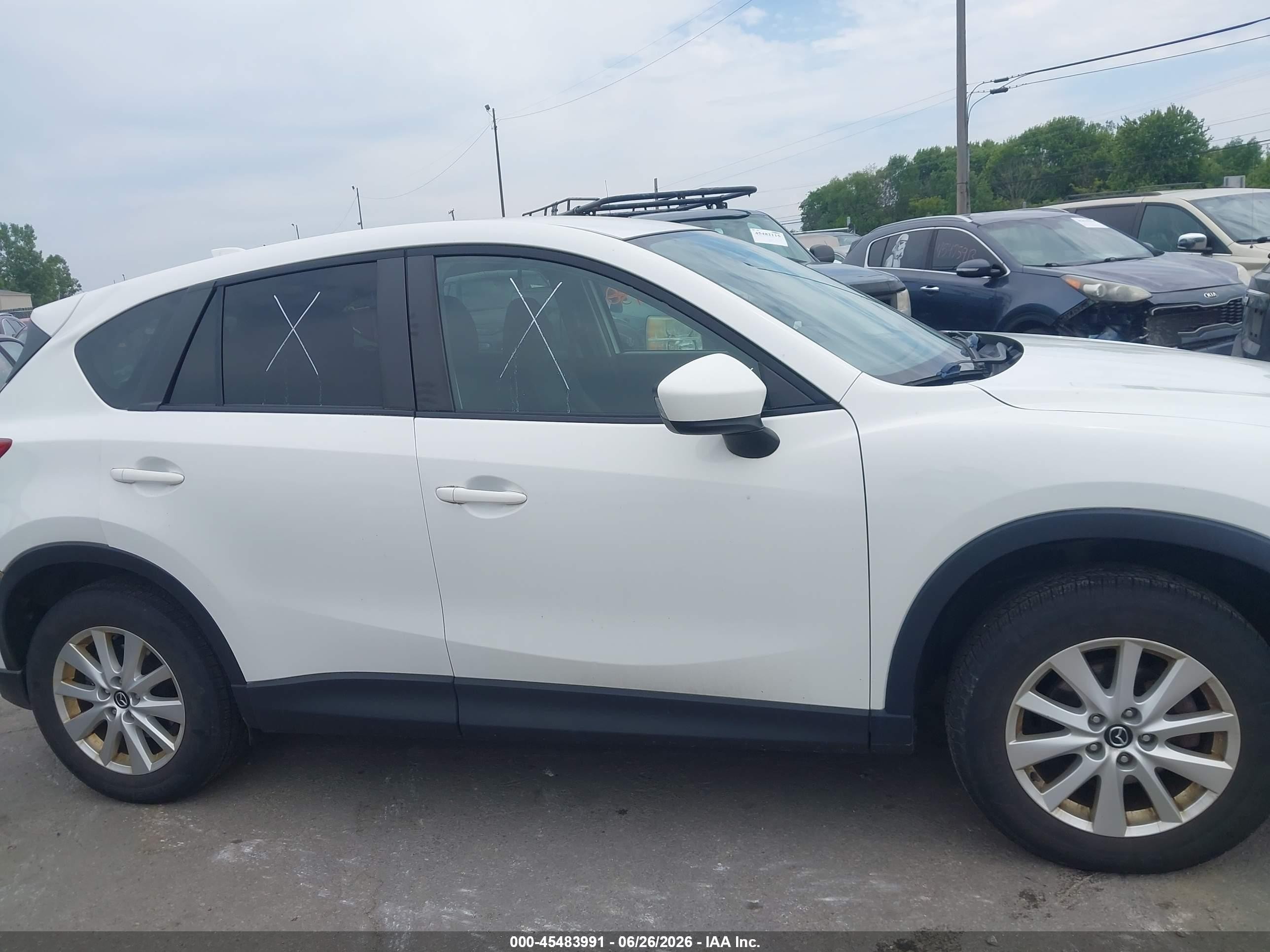 2014 Mazda Cx-5 Touring White vin: JM3KE4CY3E0387404