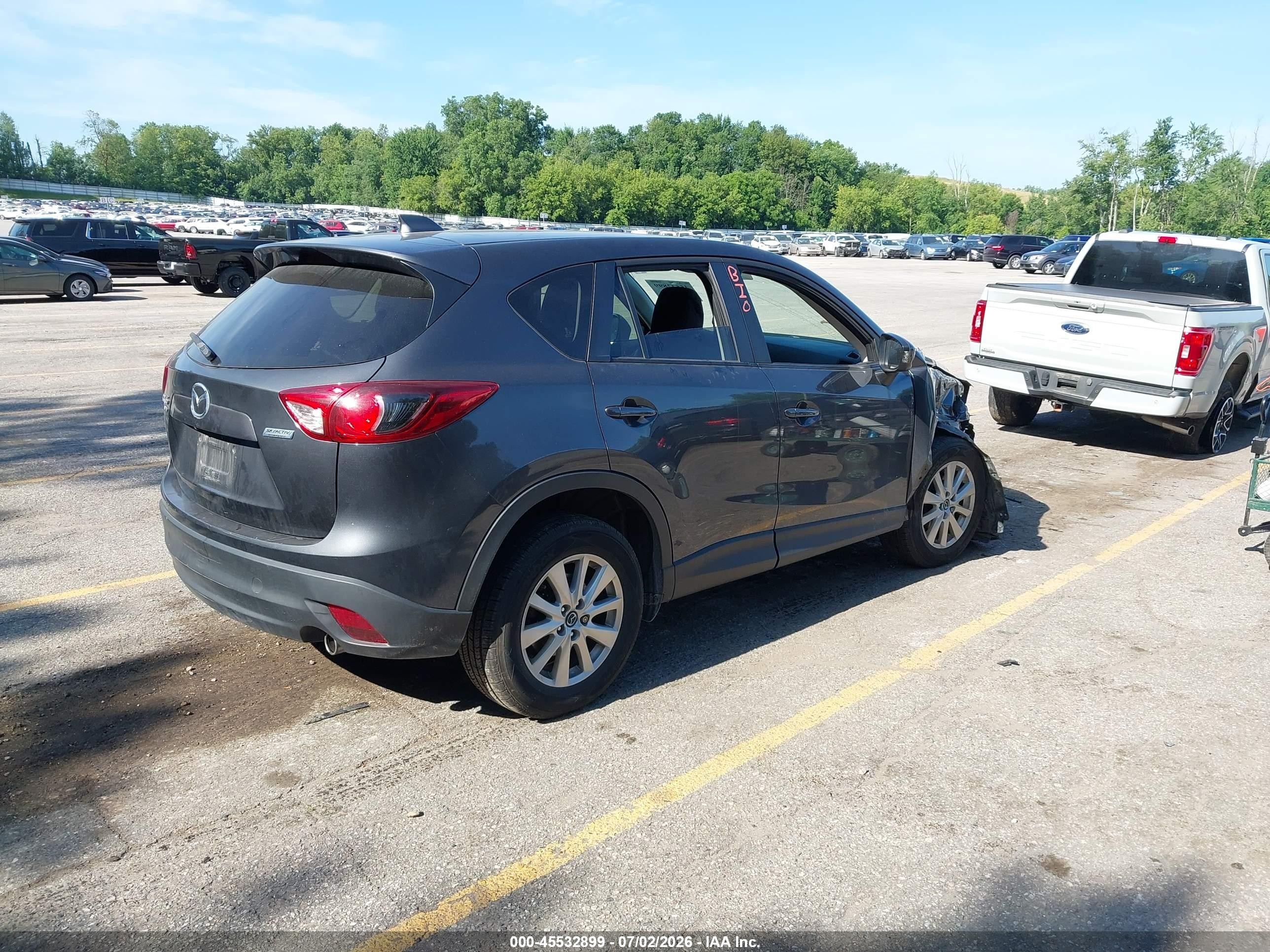 2015 Mazda Cx-5 Touring Gray vin: JM3KE4CY3F0439812