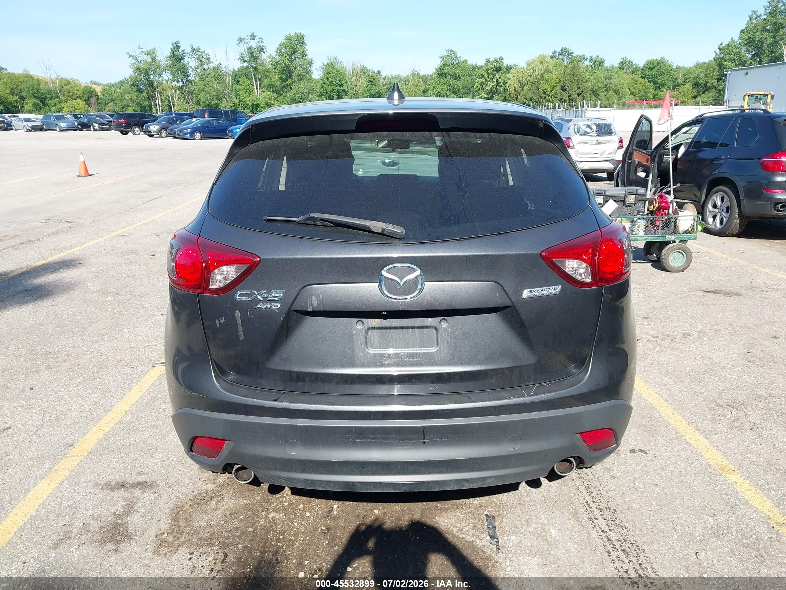 2015 Mazda Cx-5 Touring Gray vin: JM3KE4CY3F0439812