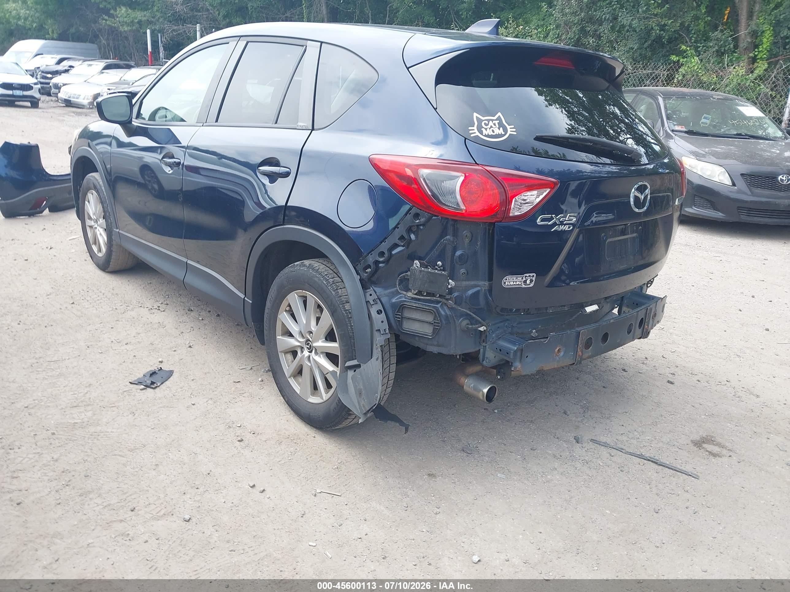 2015 Mazda Cx-5 Touring Blue vin: JM3KE4CY3F0471157