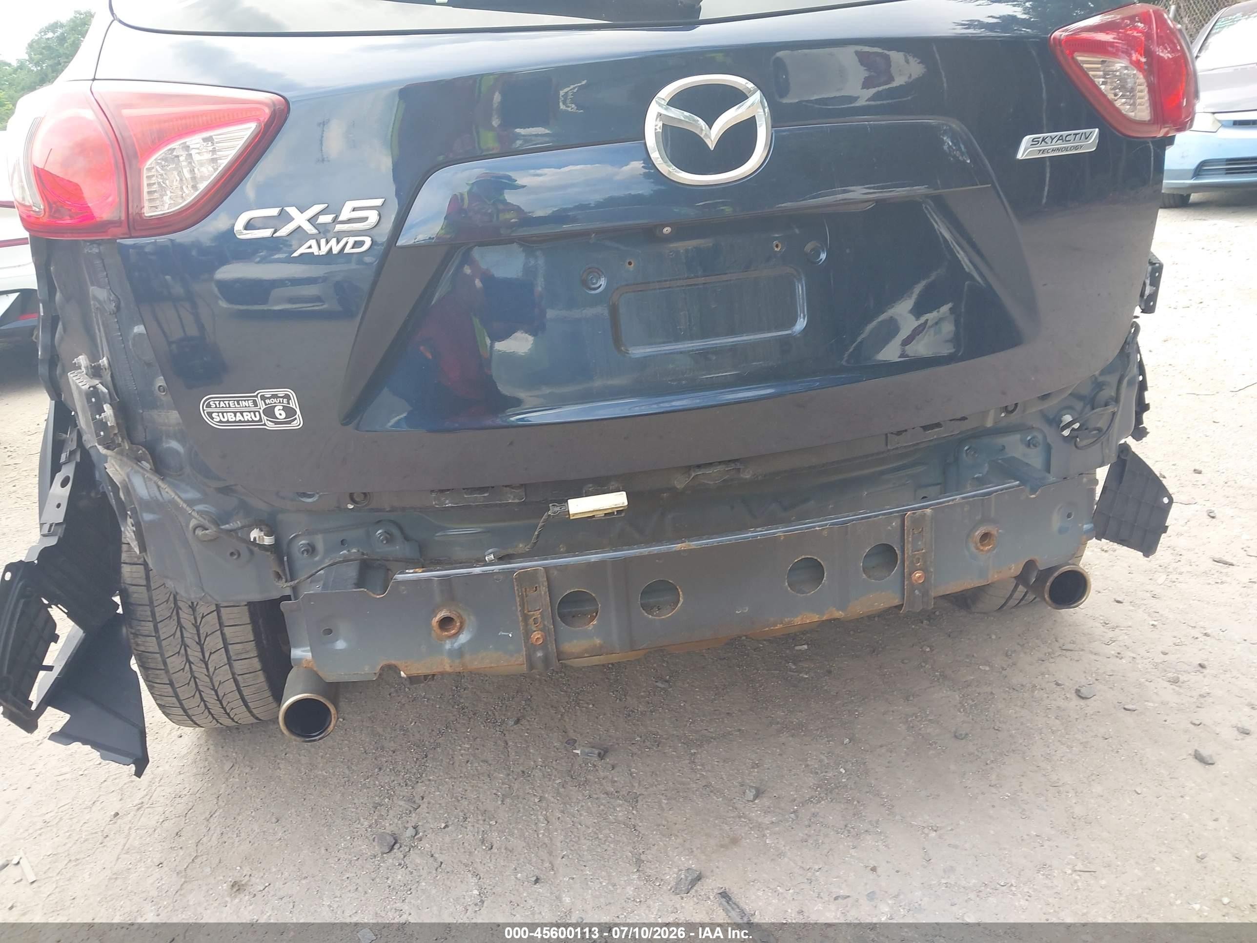 2015 Mazda Cx-5 Touring Blue vin: JM3KE4CY3F0471157