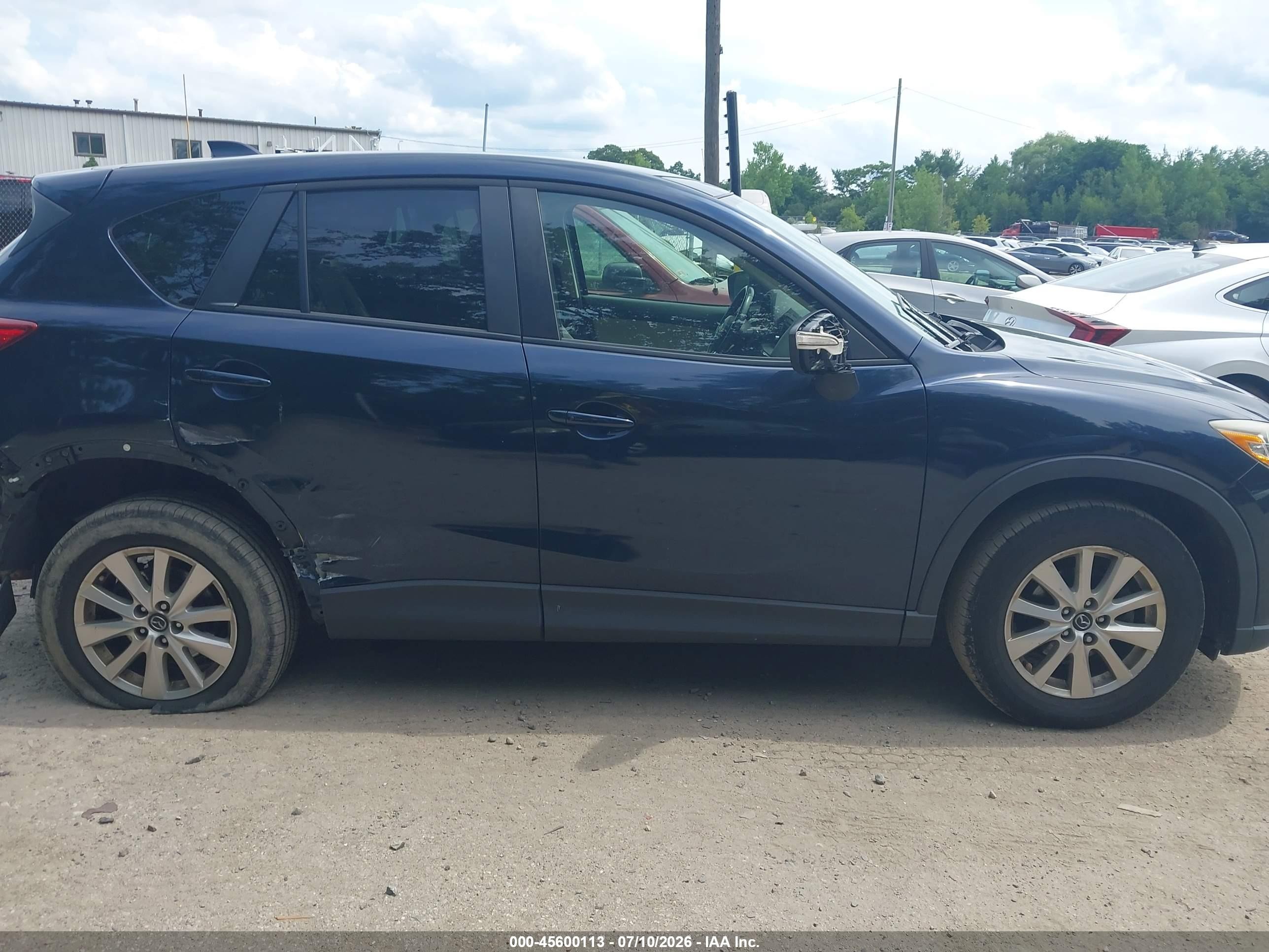 2015 Mazda Cx-5 Touring Blue vin: JM3KE4CY3F0471157
