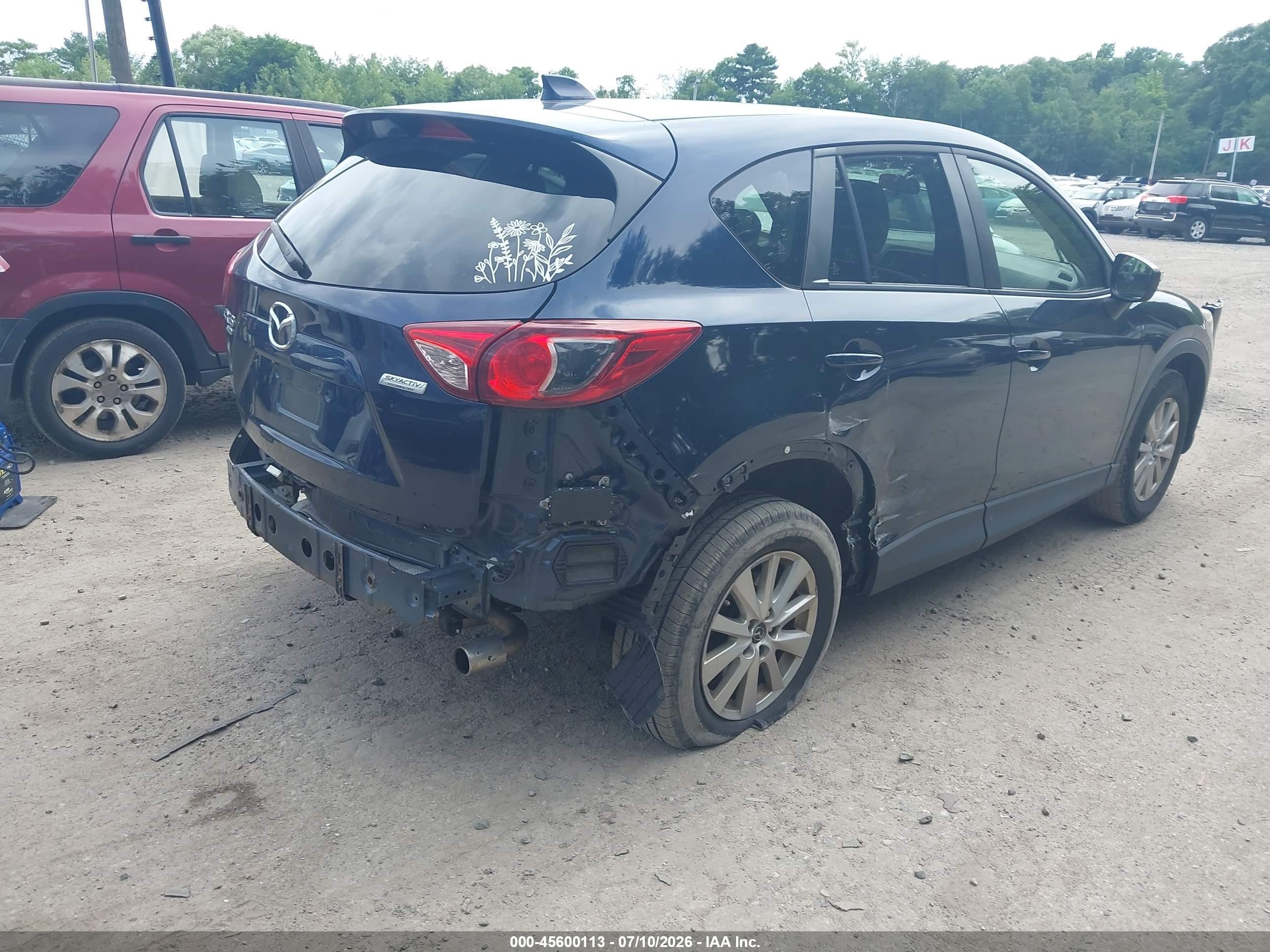 2015 Mazda Cx-5 Touring Blue vin: JM3KE4CY3F0471157