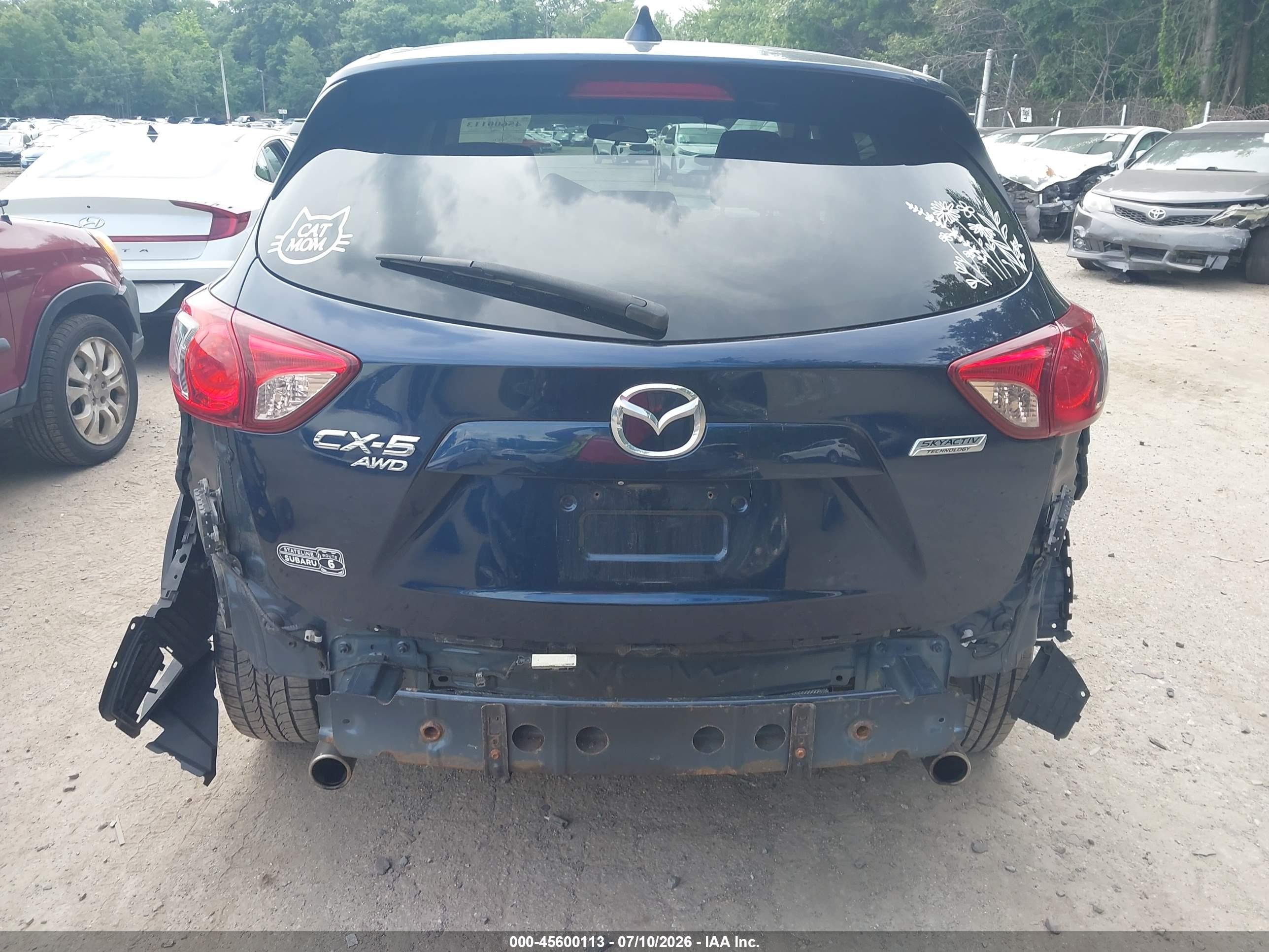 2015 Mazda Cx-5 Touring Blue vin: JM3KE4CY3F0471157