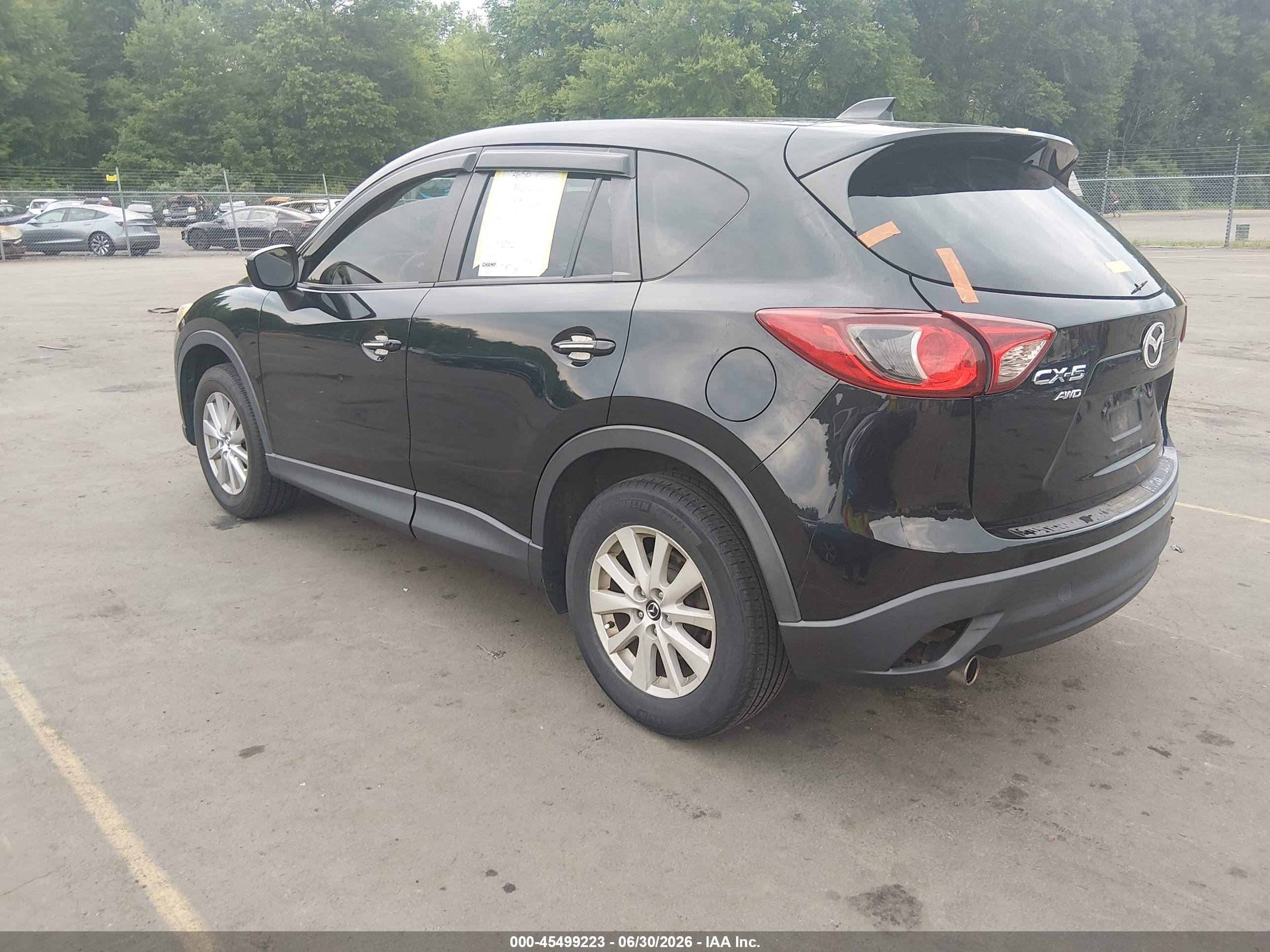 2015 Mazda Cx-5 Touring Black vin: JM3KE4CY3F0474365