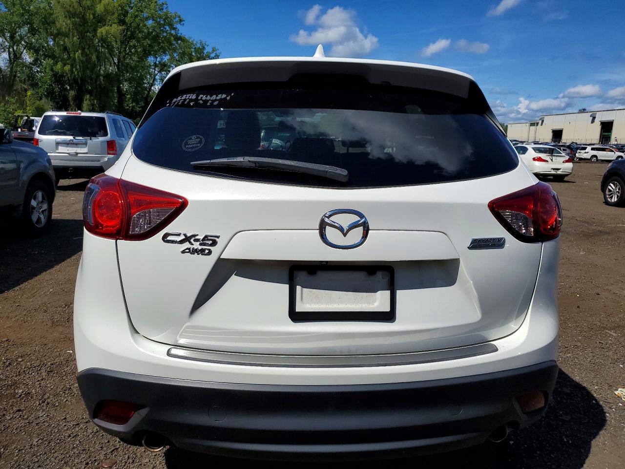 2015 Mazda Cx-5 Touring White vin: JM3KE4CY3F0488637