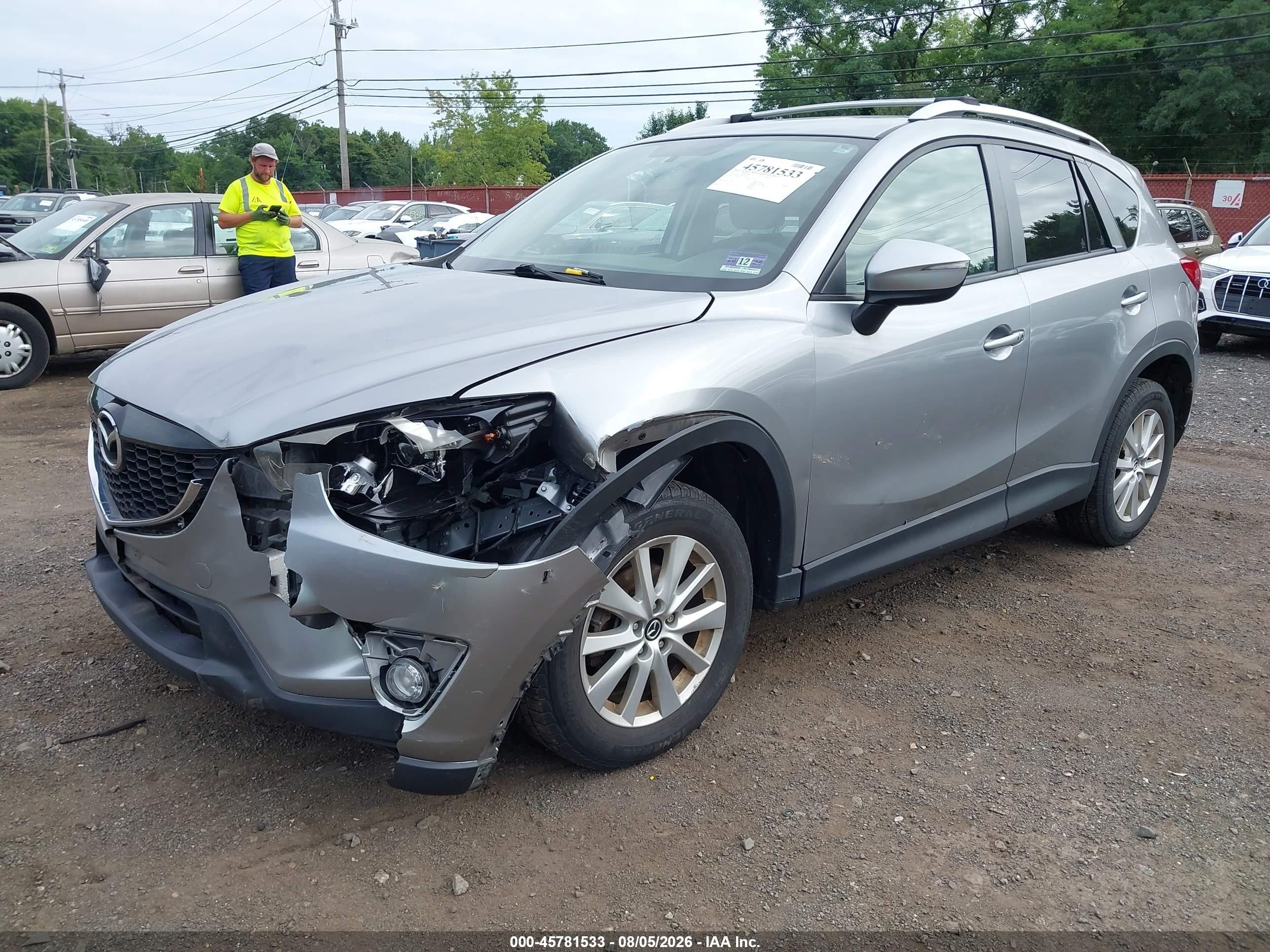 2015 Mazda Cx-5 Touring Silver vin: JM3KE4CY3F0533169