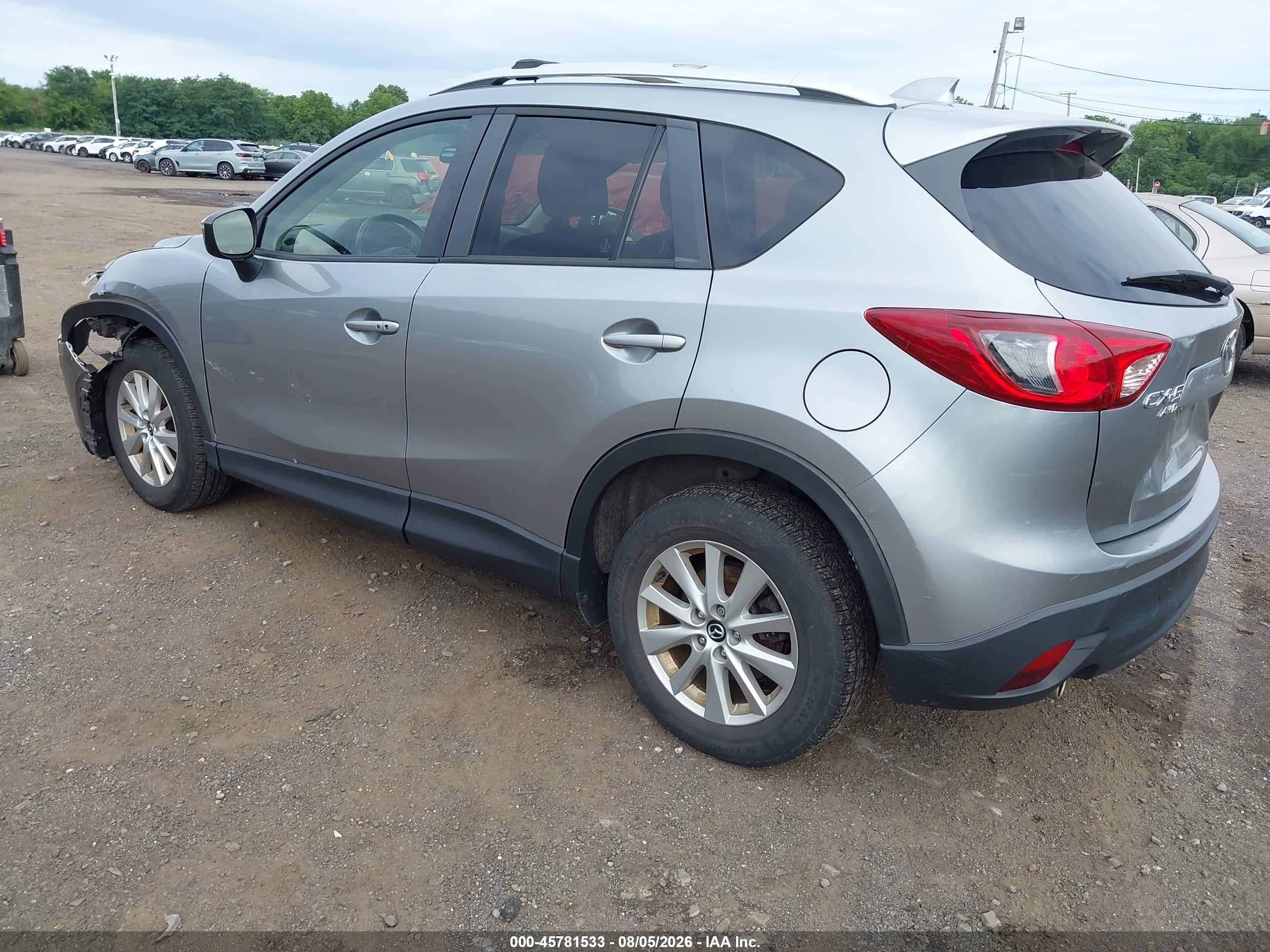 2015 Mazda Cx-5 Touring Silver vin: JM3KE4CY3F0533169