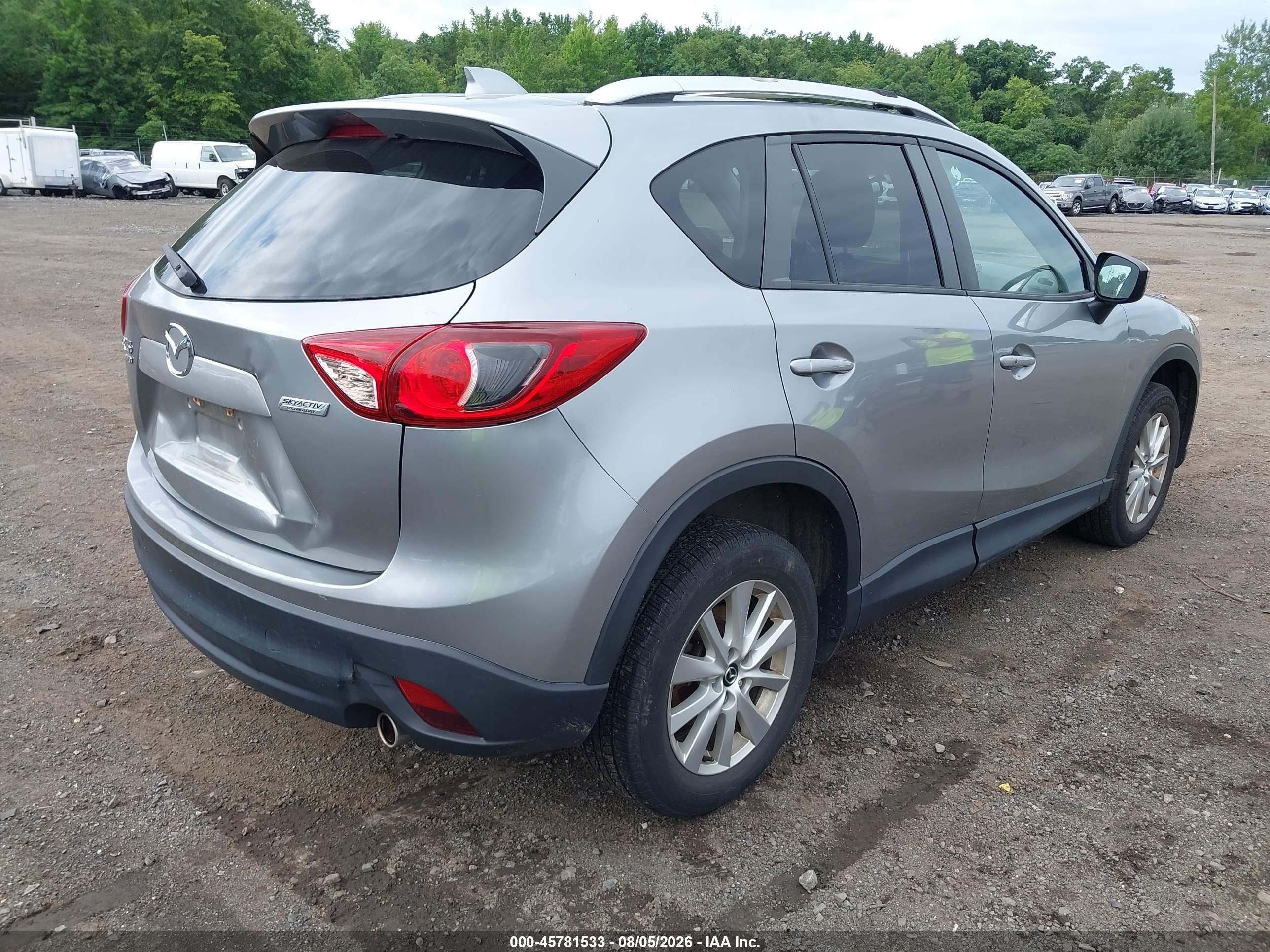 2015 Mazda Cx-5 Touring Silver vin: JM3KE4CY3F0533169