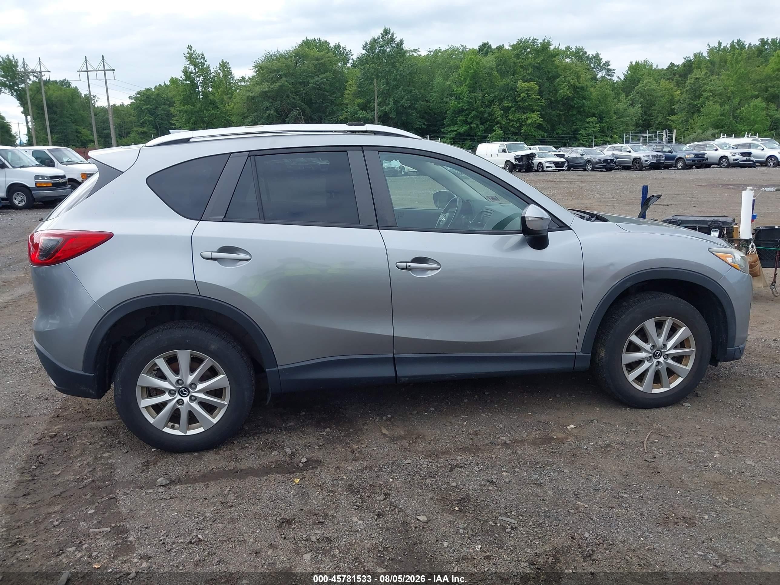 2015 Mazda Cx-5 Touring Silver vin: JM3KE4CY3F0533169