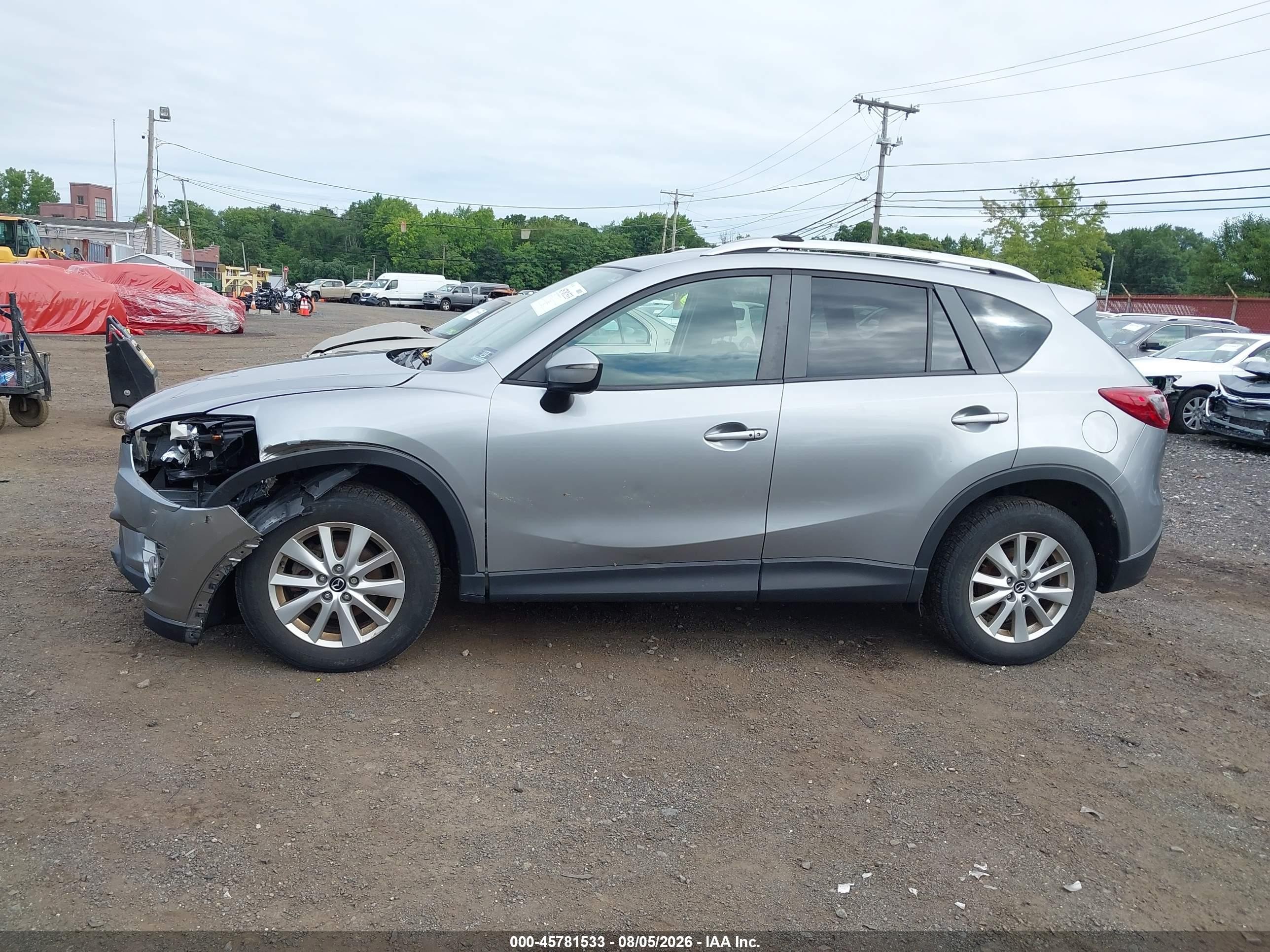 2015 Mazda Cx-5 Touring Silver vin: JM3KE4CY3F0533169
