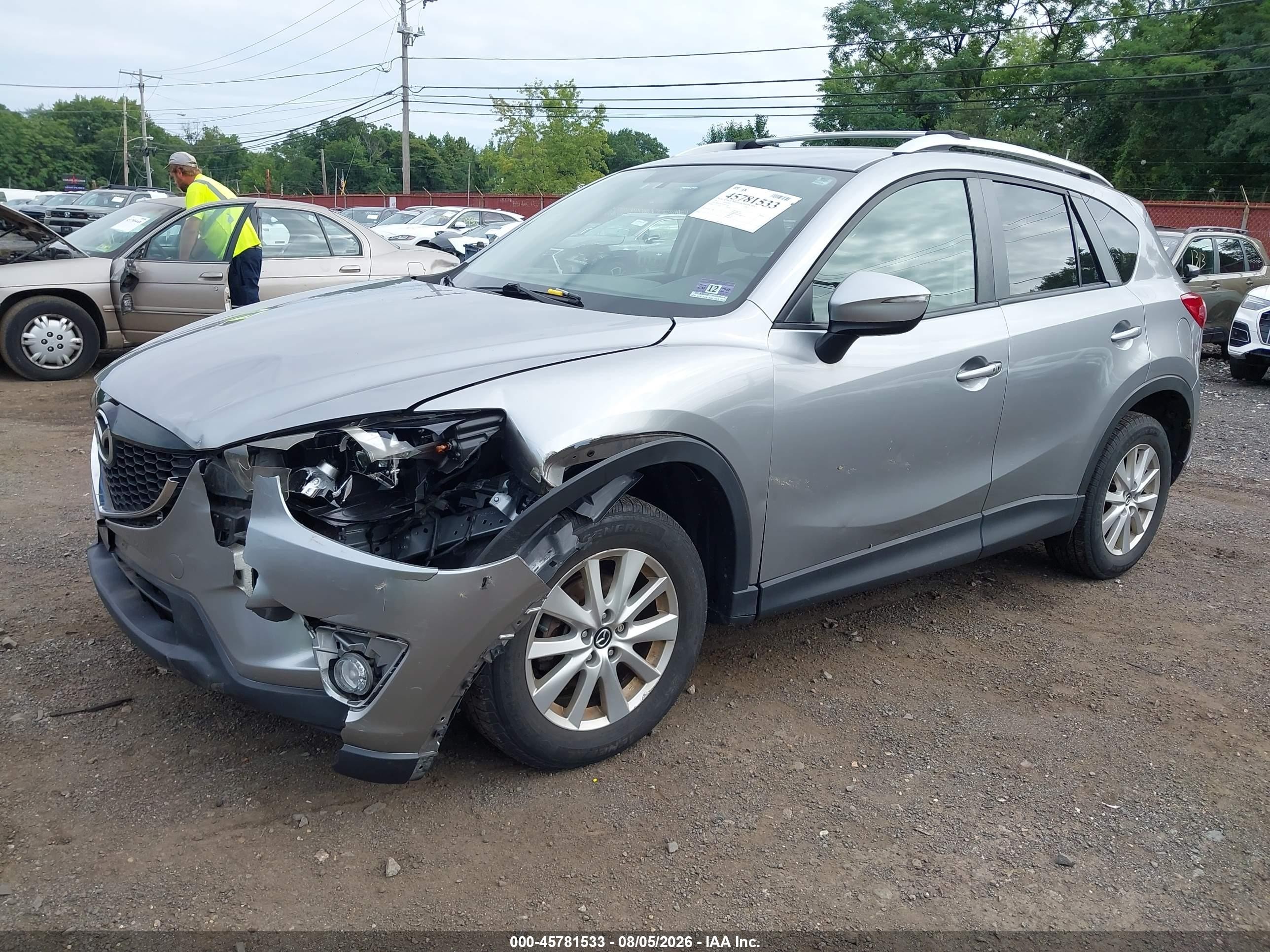 2015 Mazda Cx-5 Touring Silver vin: JM3KE4CY3F0533169