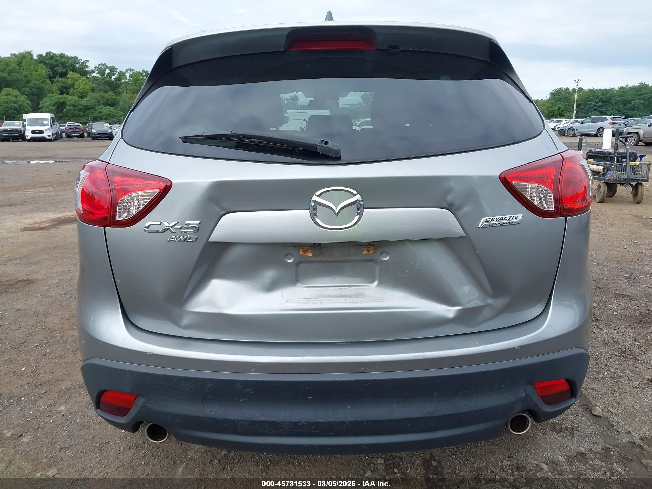 2015 Mazda Cx-5 Touring Silver vin: JM3KE4CY3F0533169