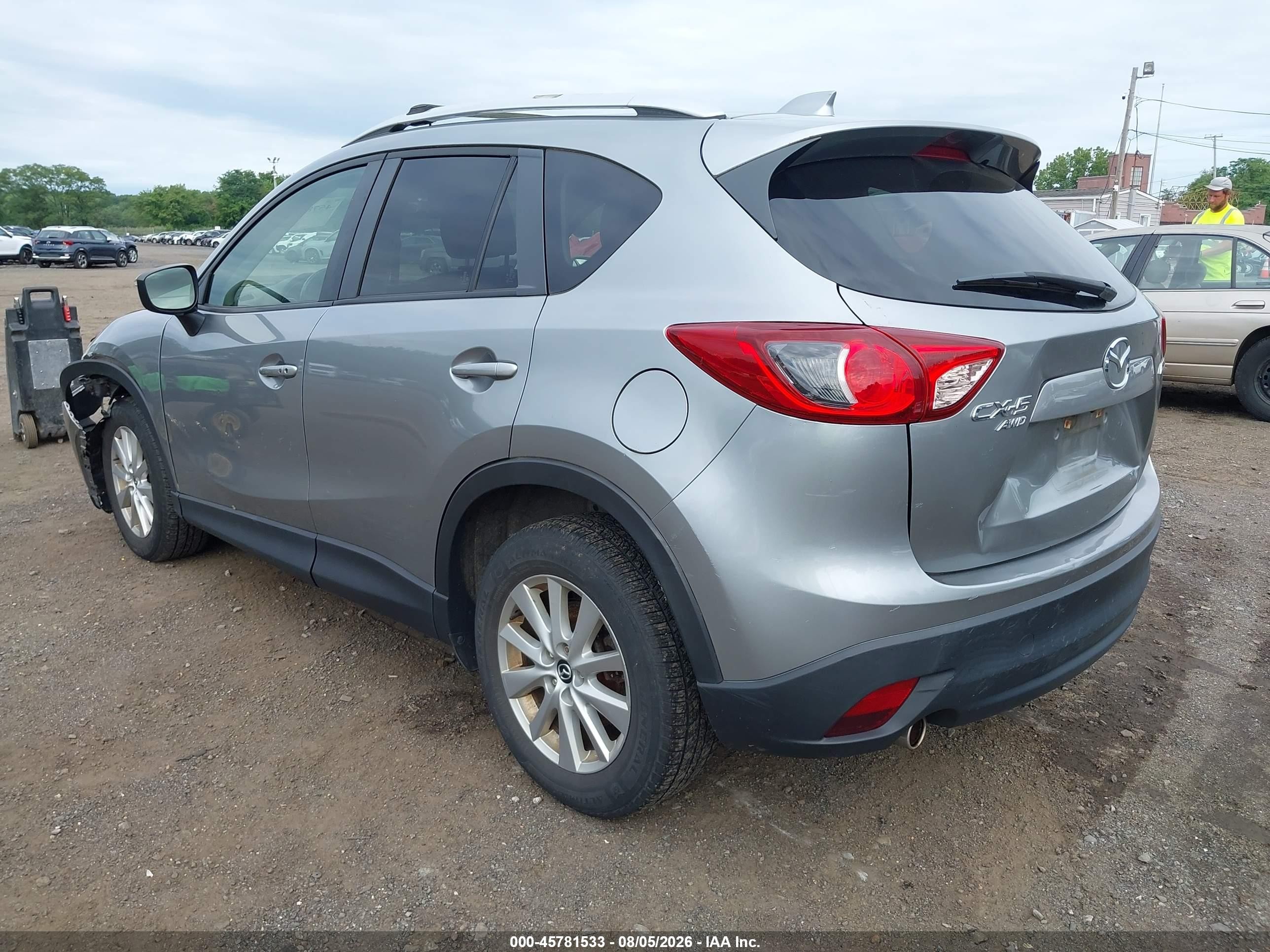 2015 Mazda Cx-5 Touring Silver vin: JM3KE4CY3F0533169