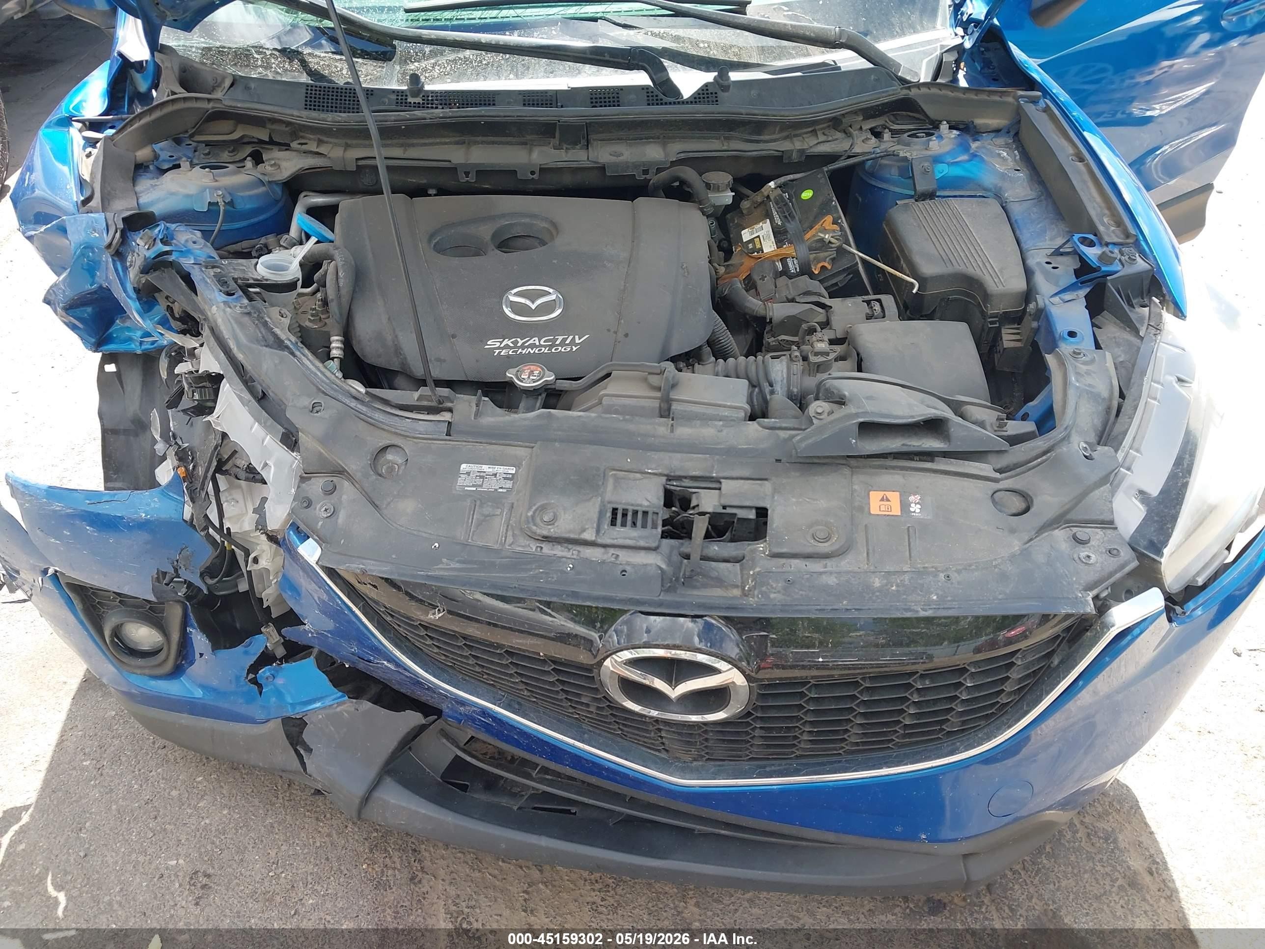 2014 Mazda Cx-5 Touring Blue vin: JM3KE4CY4E0322075