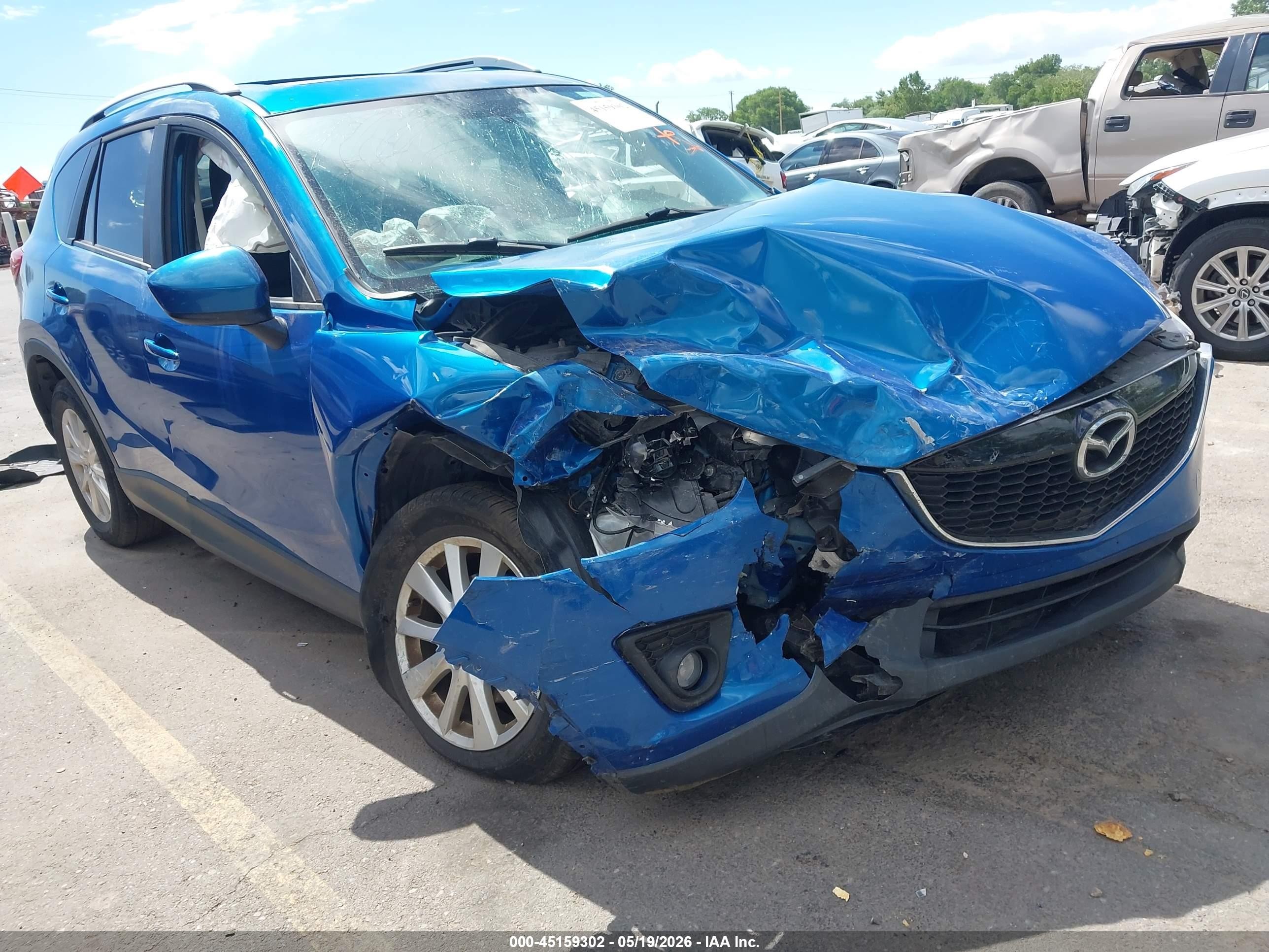 2014 Mazda Cx-5 Touring Blue vin: JM3KE4CY4E0322075
