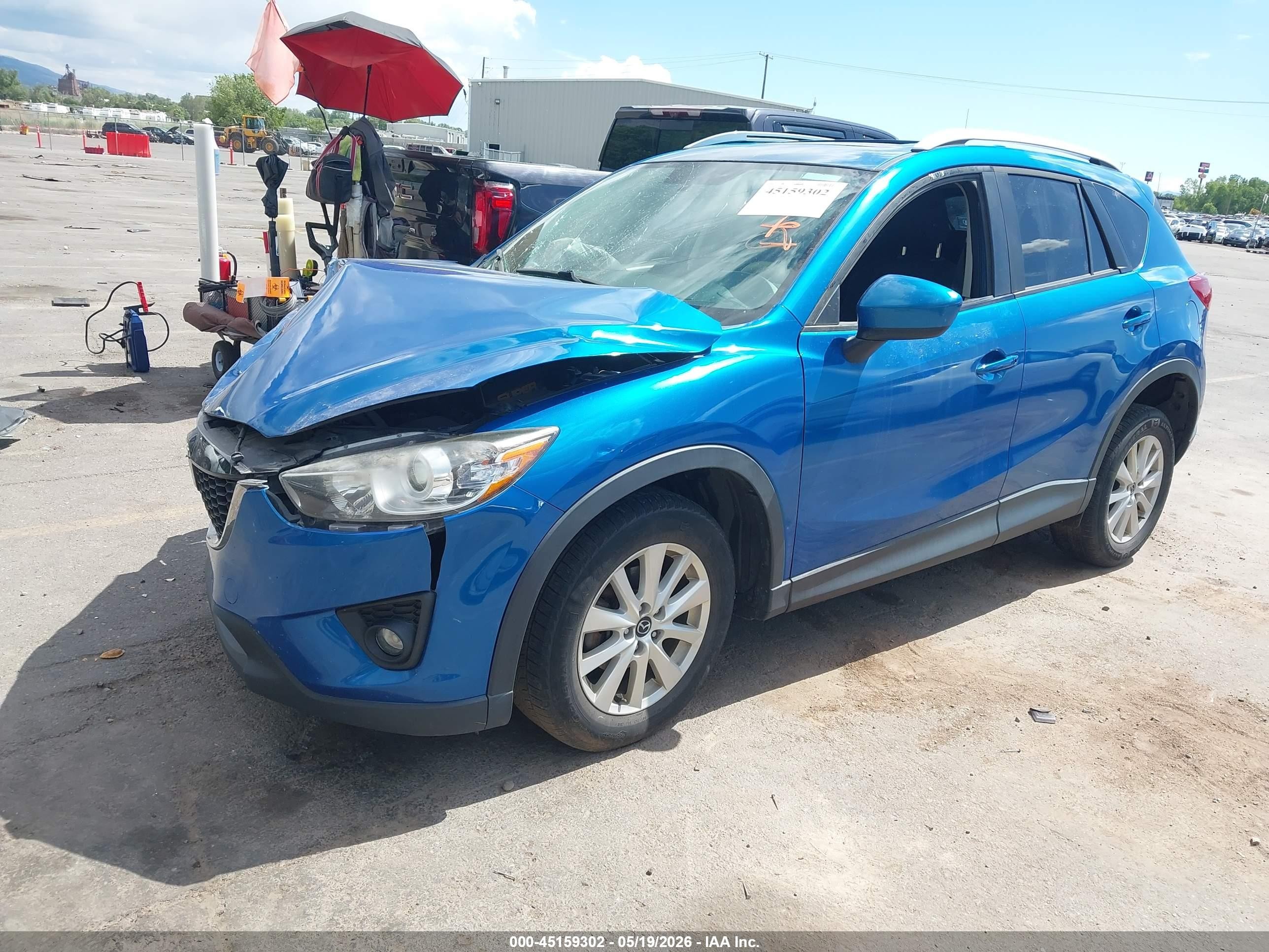 2014 Mazda Cx-5 Touring Blue vin: JM3KE4CY4E0322075