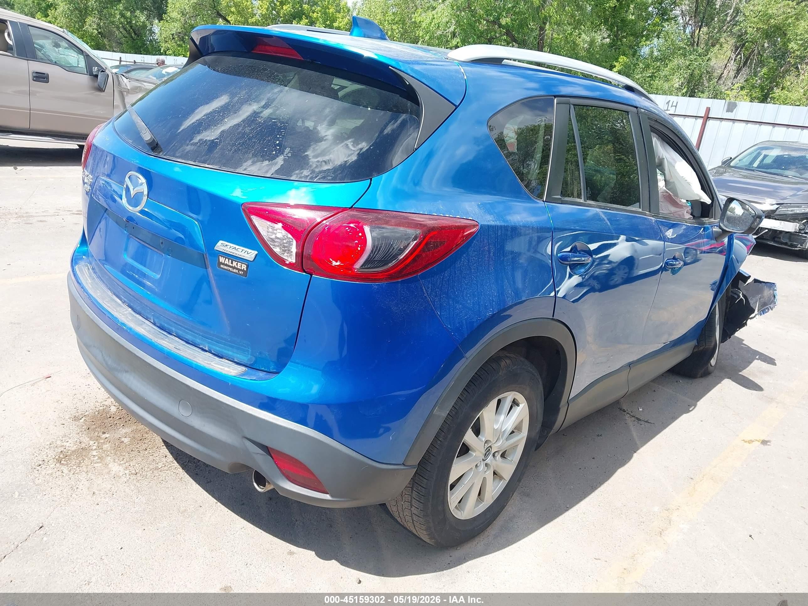 2014 Mazda Cx-5 Touring Blue vin: JM3KE4CY4E0322075