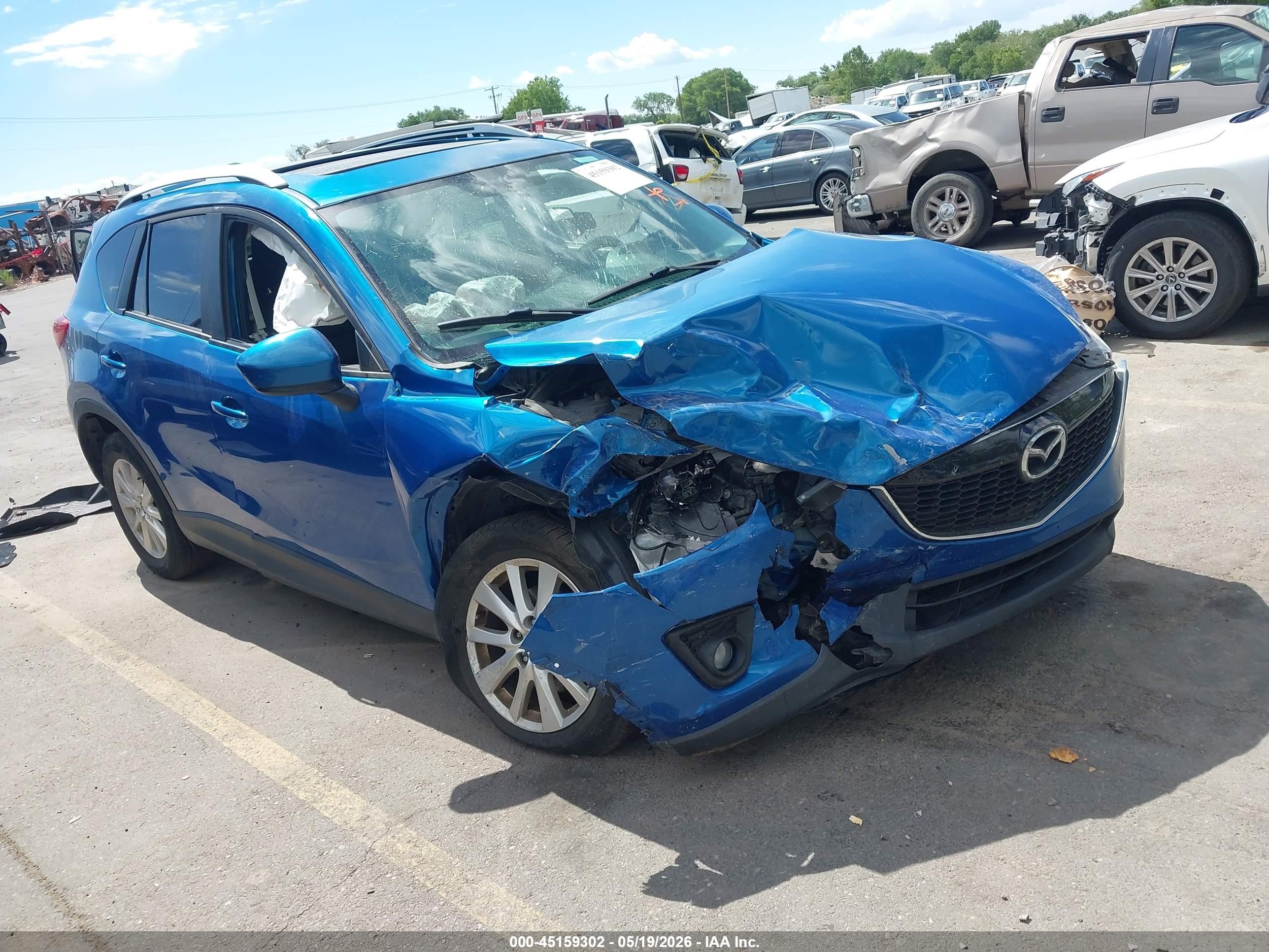 2014 Mazda Cx-5 Touring Blue vin: JM3KE4CY4E0322075