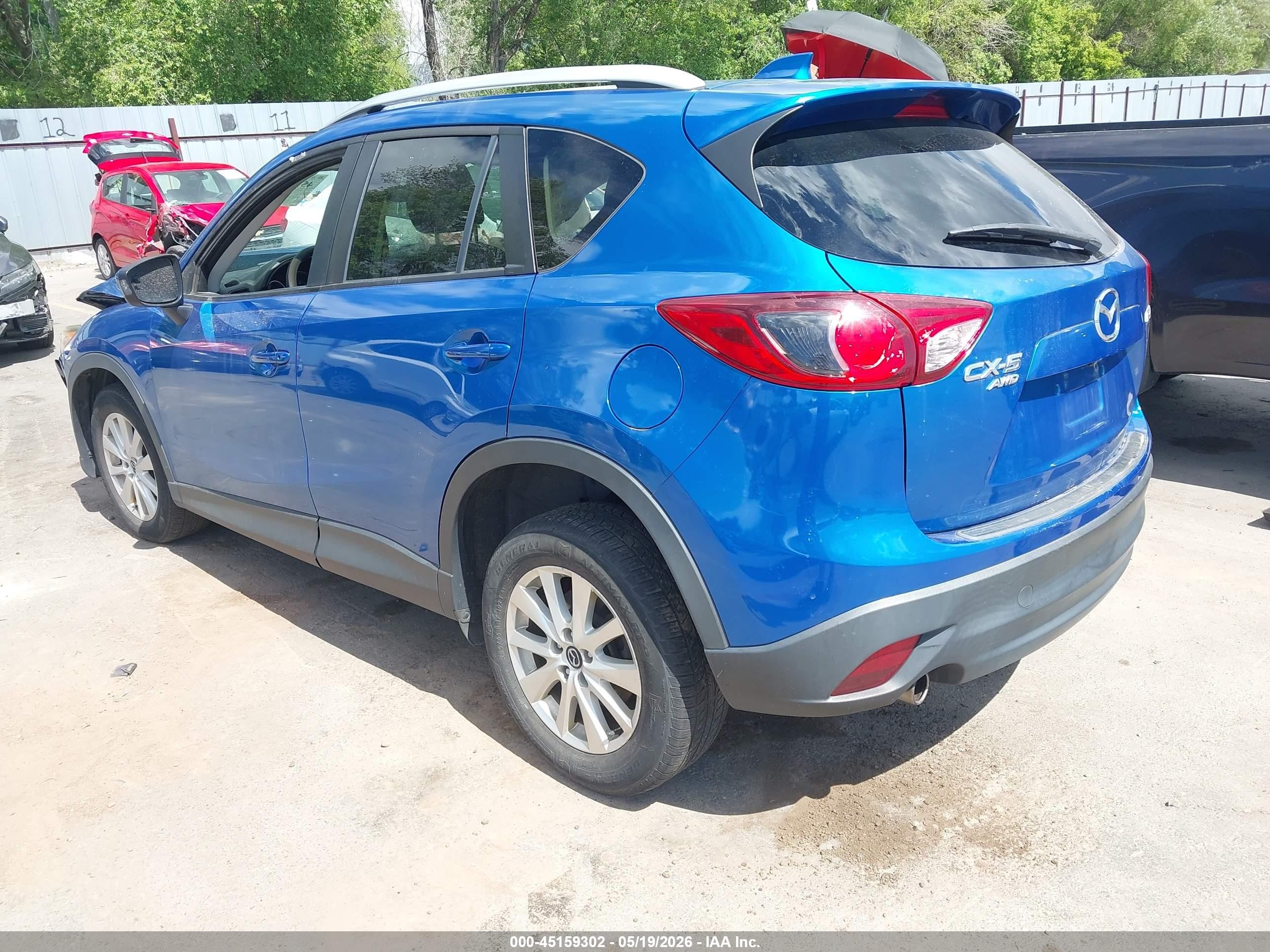 2014 Mazda Cx-5 Touring Blue vin: JM3KE4CY4E0322075