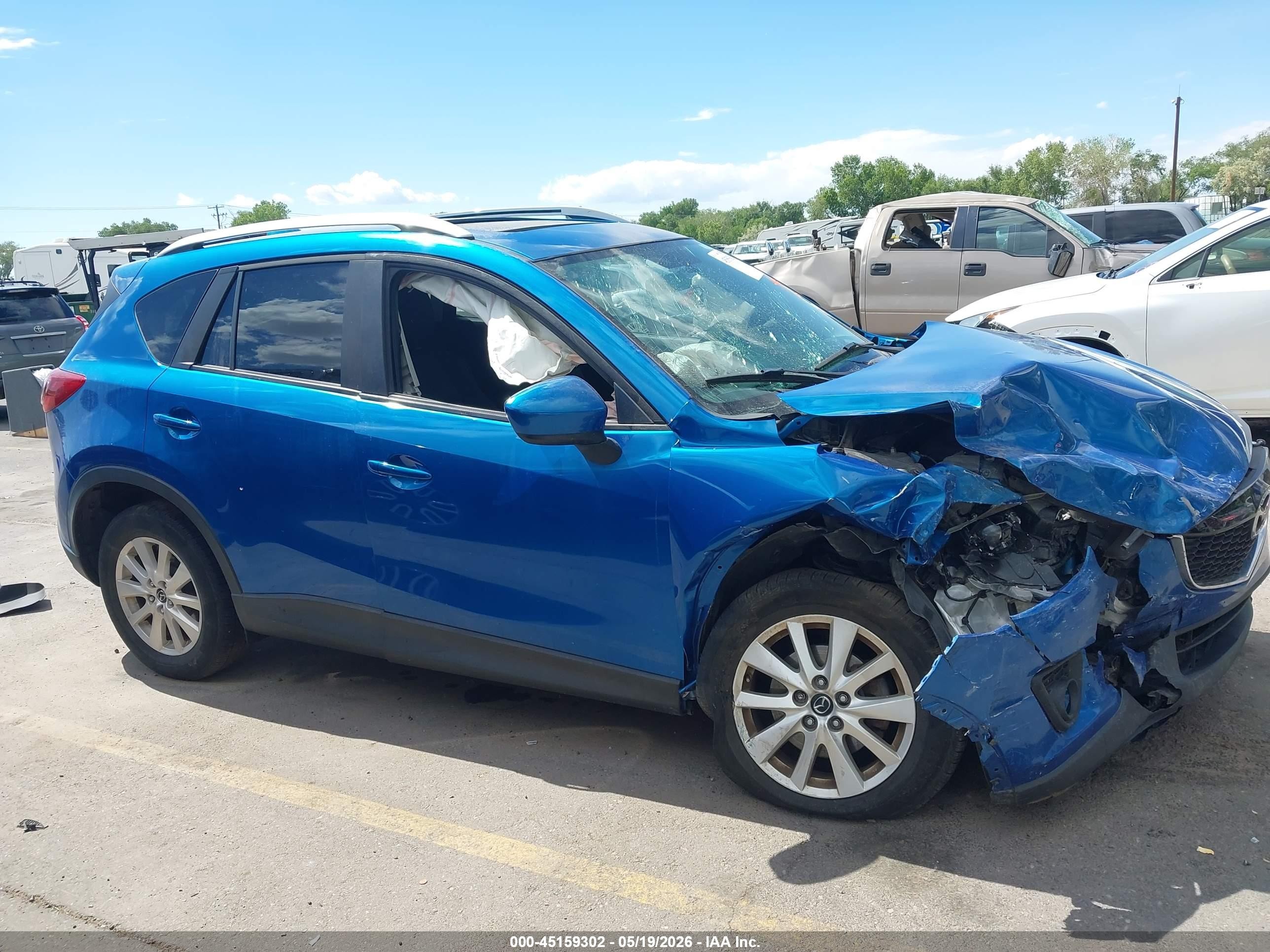 2014 Mazda Cx-5 Touring Blue vin: JM3KE4CY4E0322075