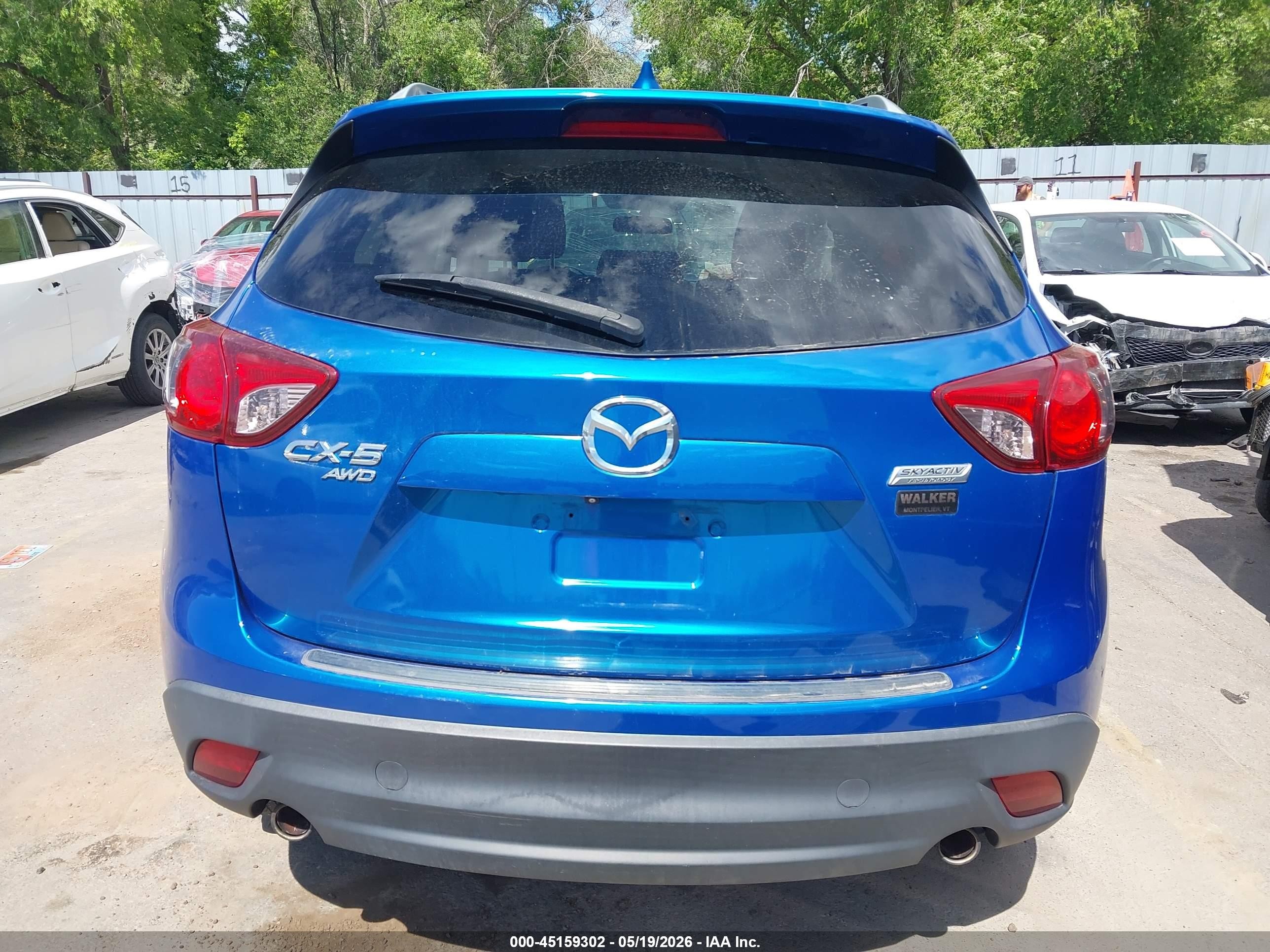 2014 Mazda Cx-5 Touring Blue vin: JM3KE4CY4E0322075
