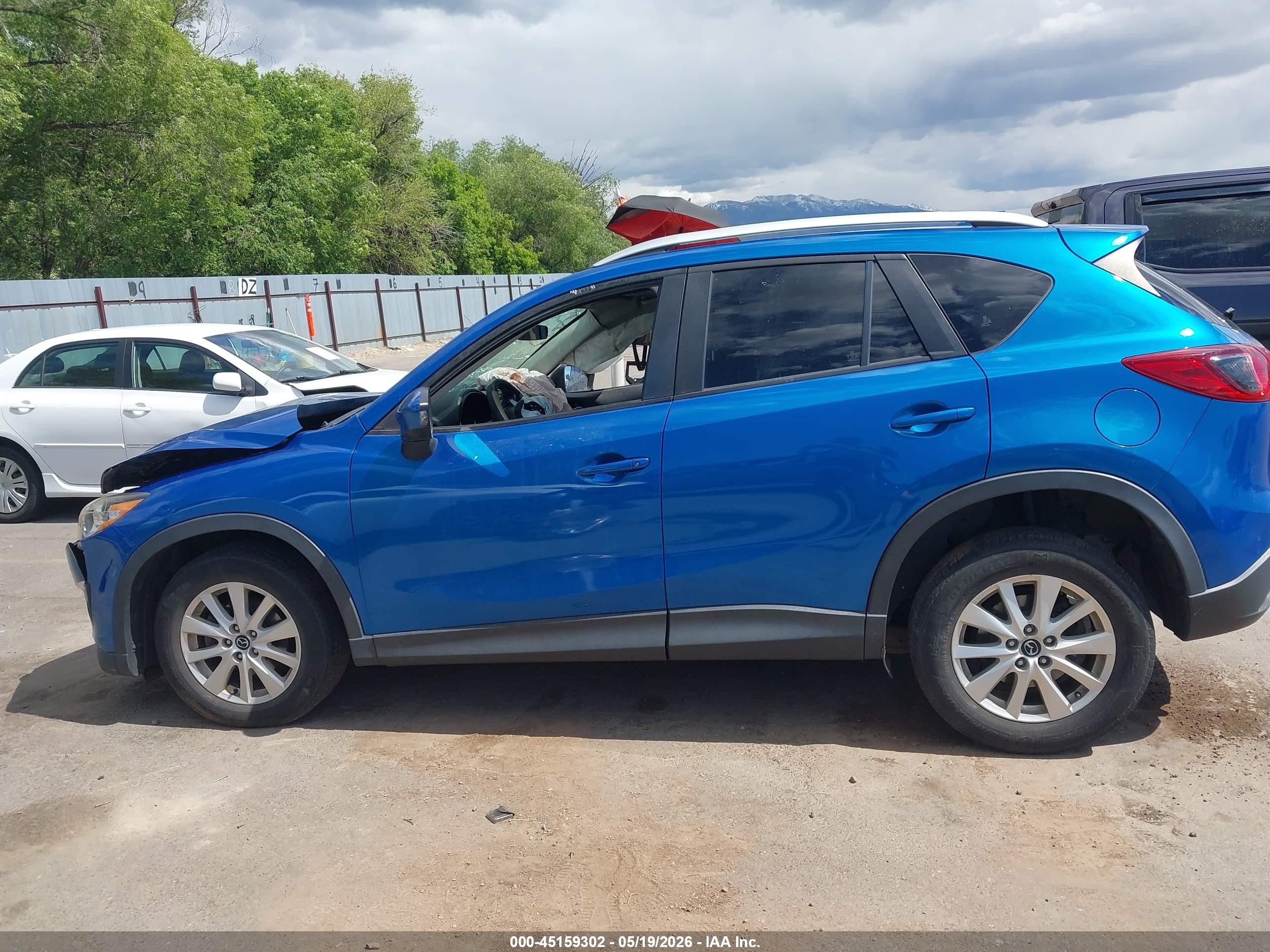 2014 Mazda Cx-5 Touring Blue vin: JM3KE4CY4E0322075