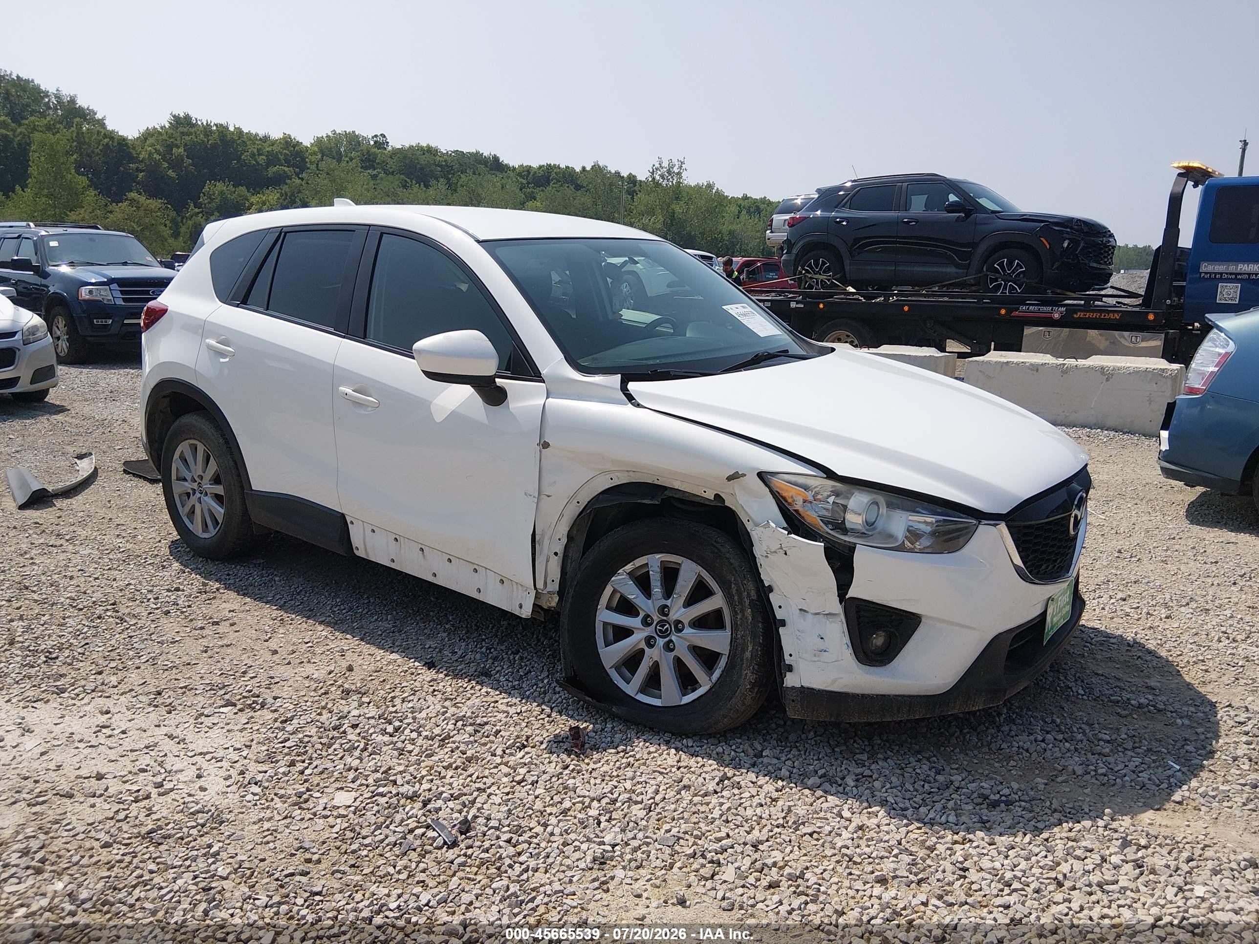 2015 Mazda Cx-5 Touring White vin: JM3KE4CY4F0449457