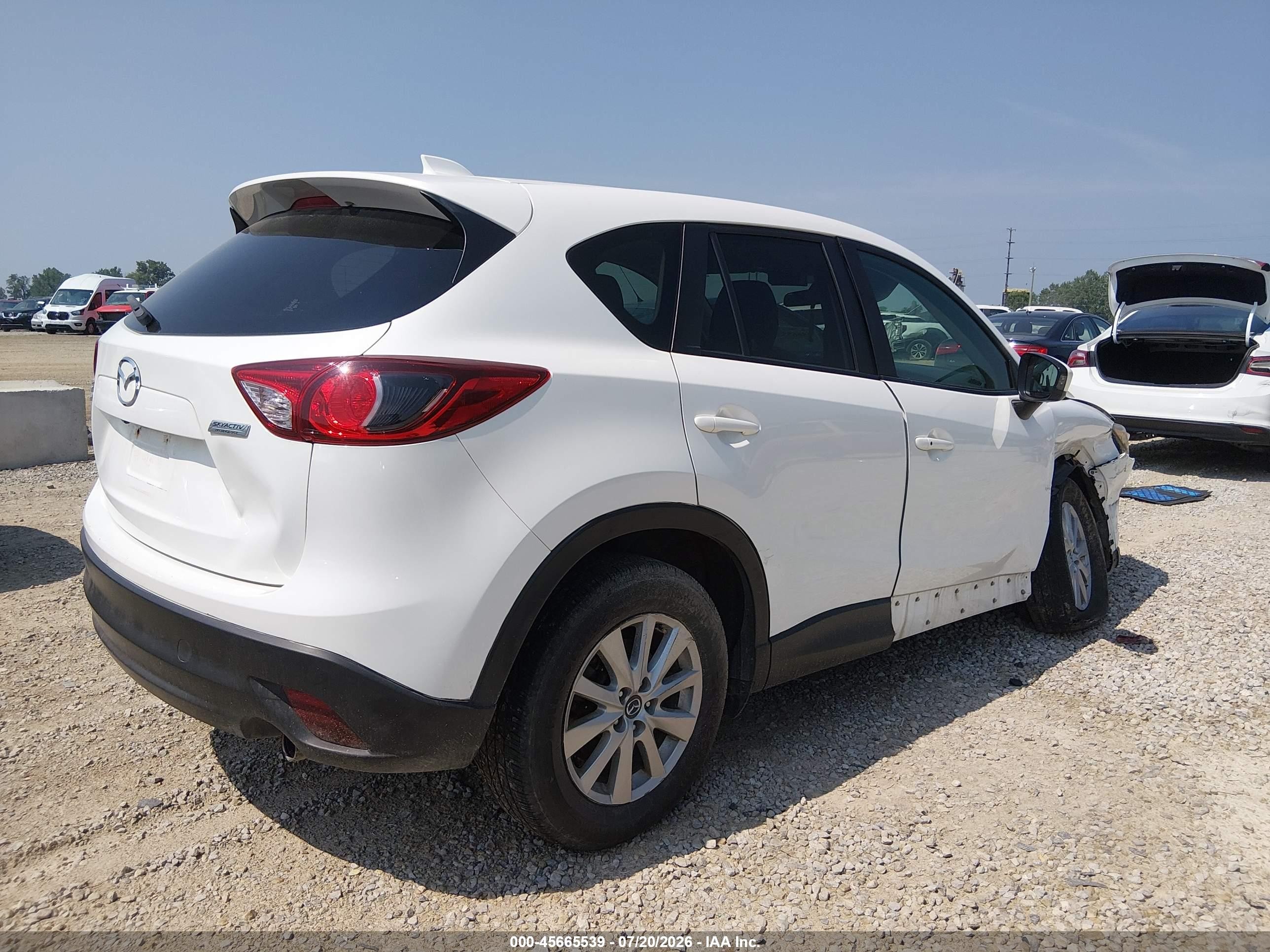 2015 Mazda Cx-5 Touring White vin: JM3KE4CY4F0449457