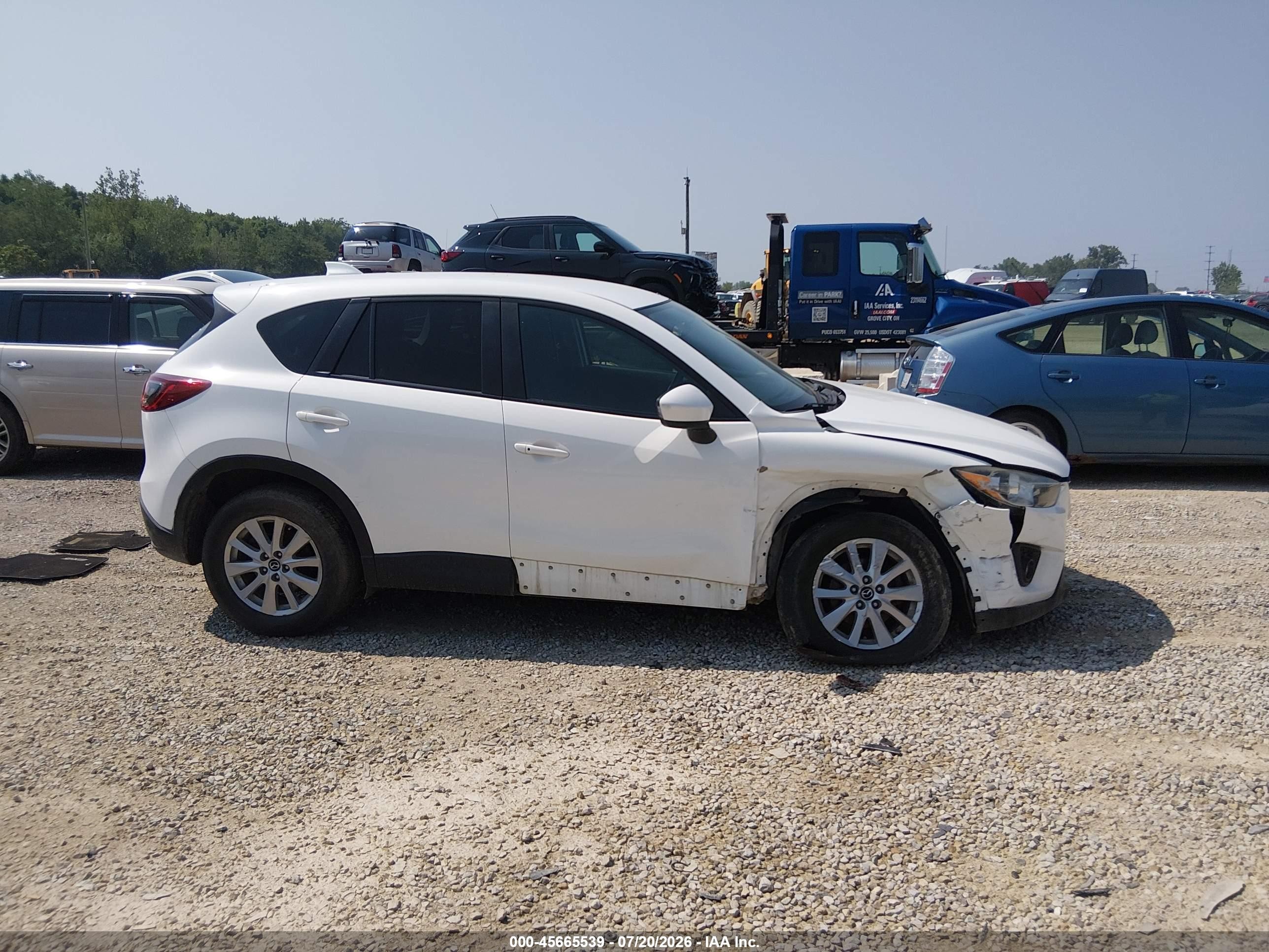 2015 Mazda Cx-5 Touring White vin: JM3KE4CY4F0449457