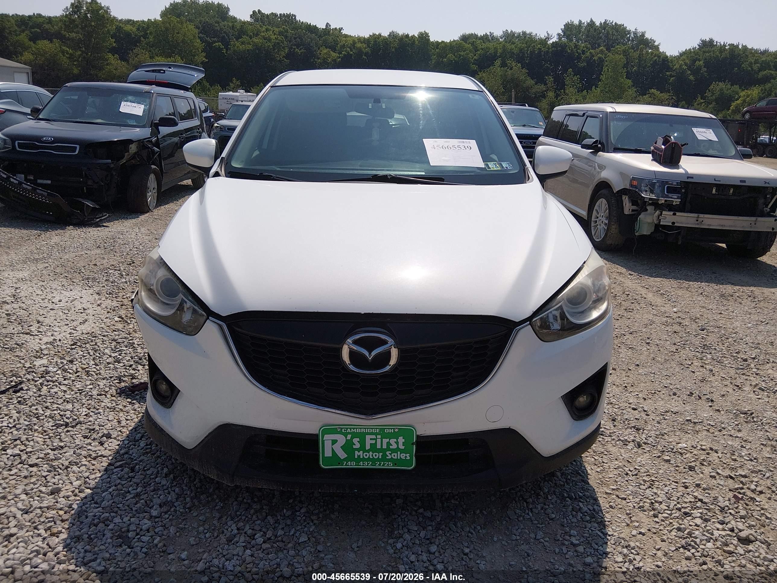 2015 Mazda Cx-5 Touring White vin: JM3KE4CY4F0449457