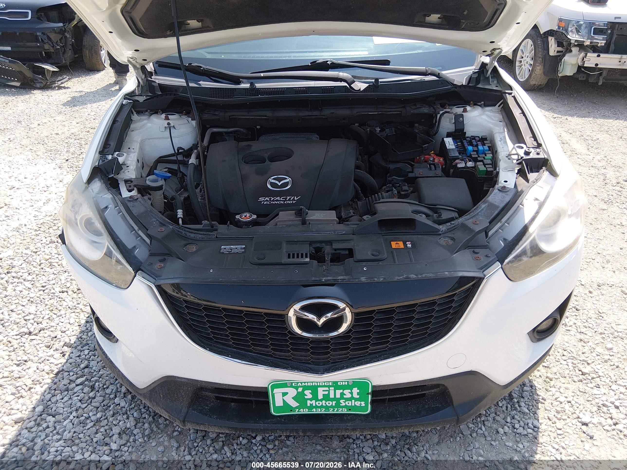 2015 Mazda Cx-5 Touring White vin: JM3KE4CY4F0449457