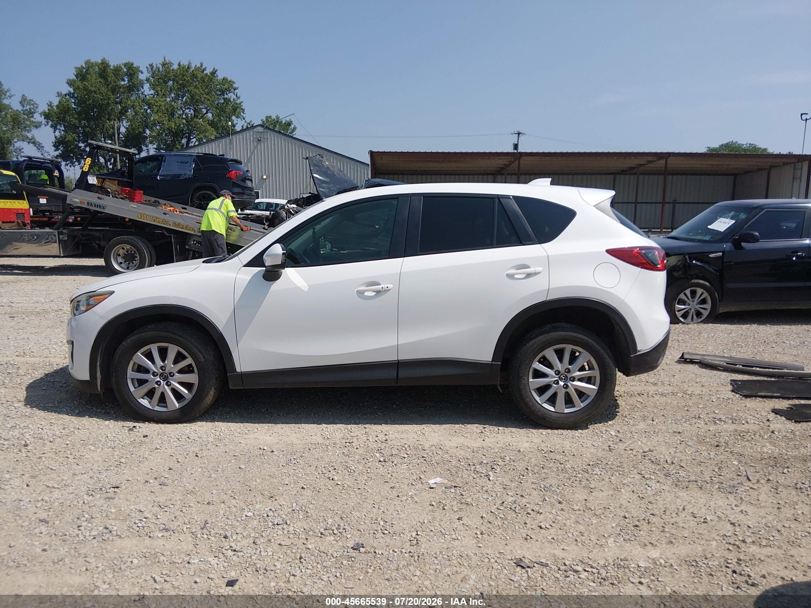 2015 Mazda Cx-5 Touring White vin: JM3KE4CY4F0449457