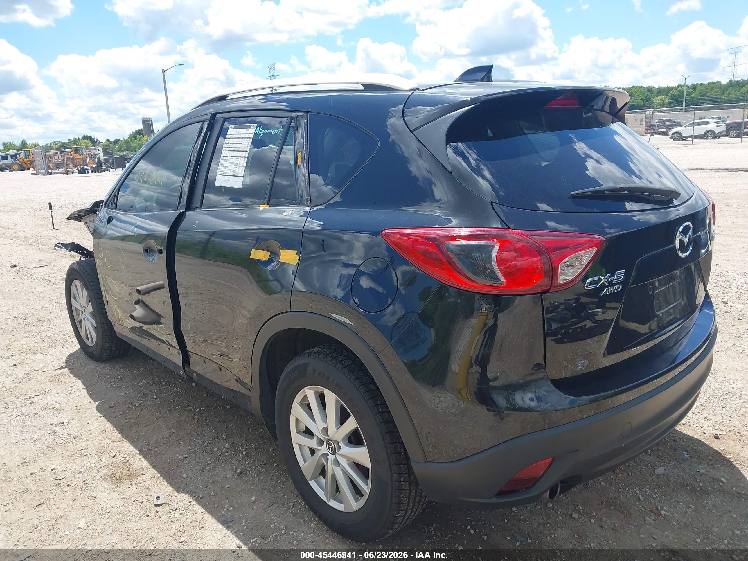 2015 Mazda Cx-5 Touring Black vin: JM3KE4CY4F0465870
